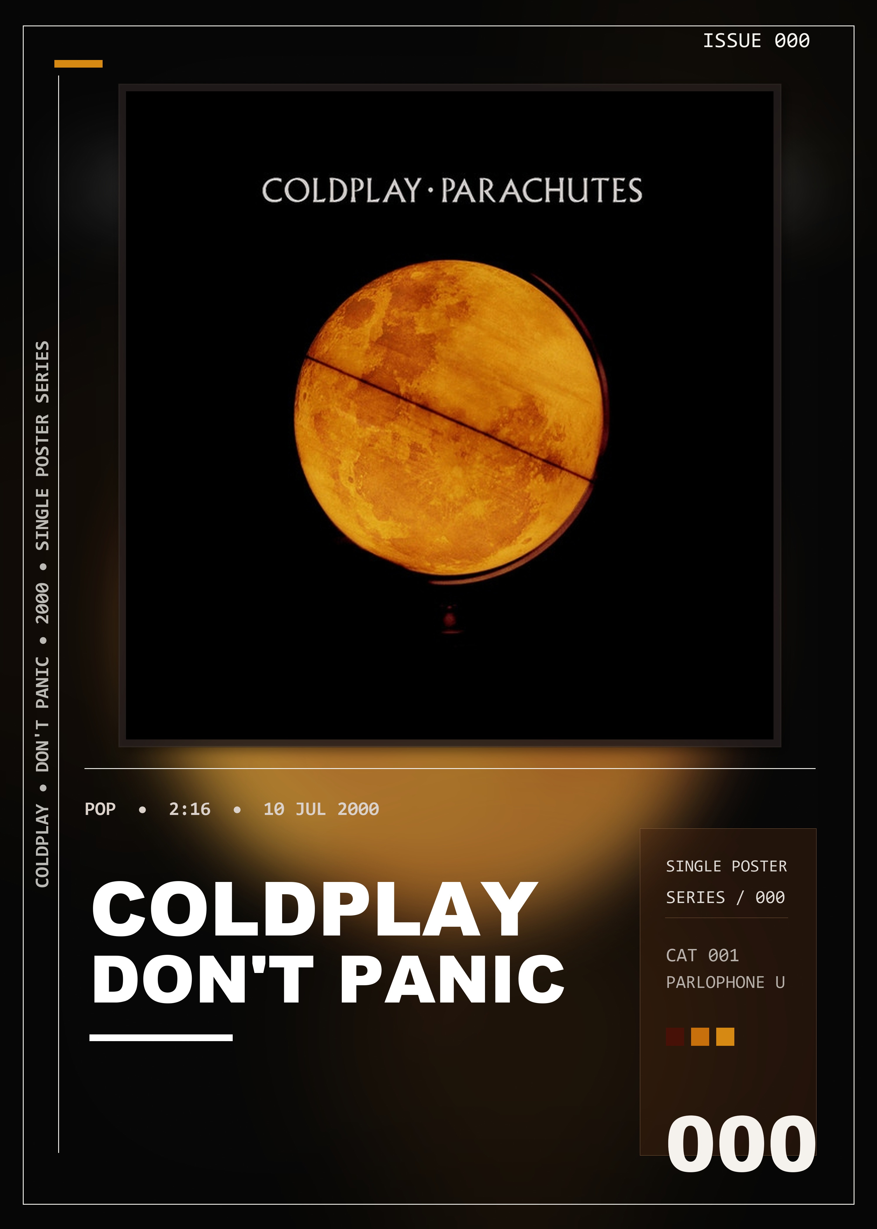 Music poster: Coldplay - Dont Panic