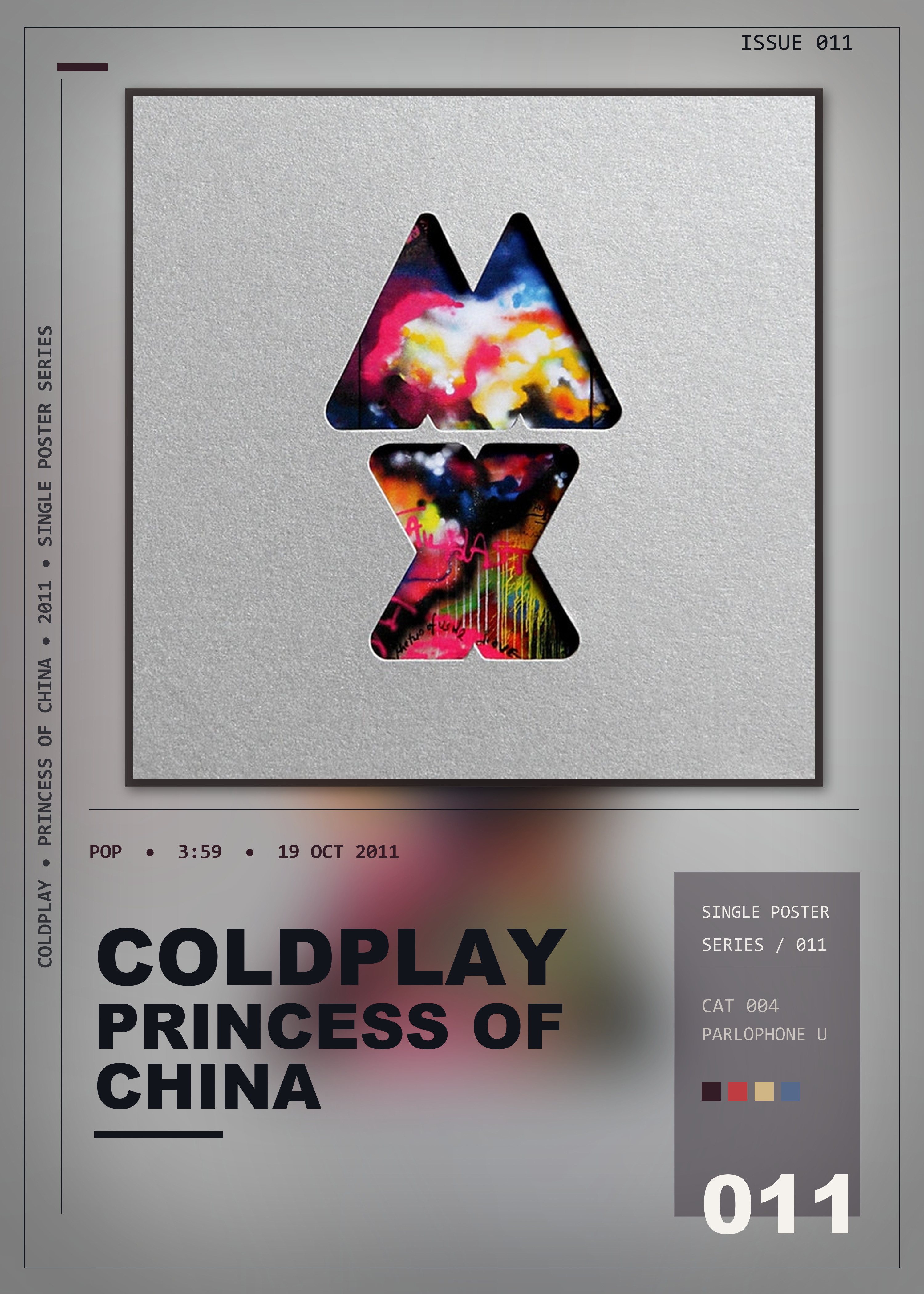 Music poster: Coldplay - Princess of China