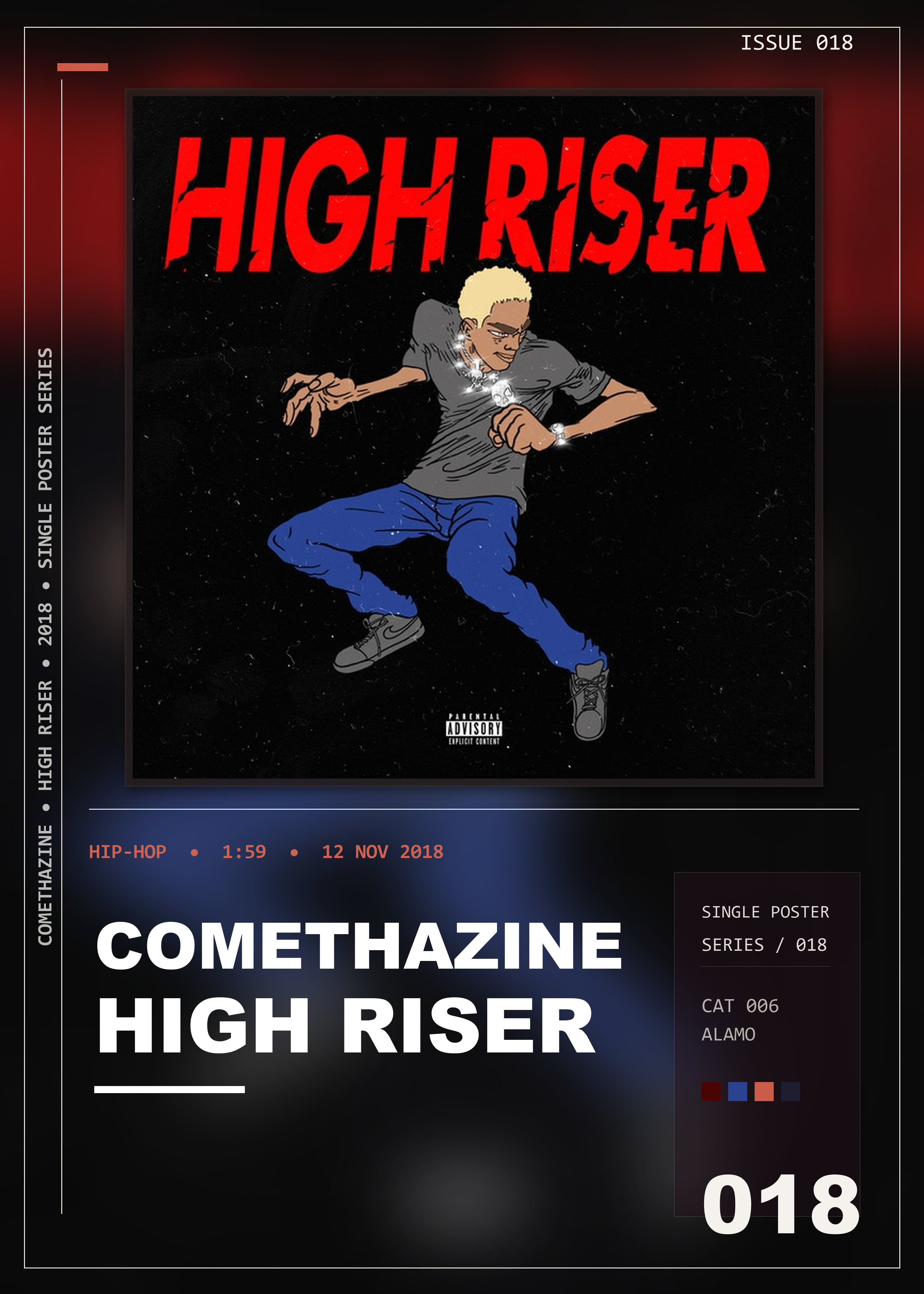 Music poster: Comethazine - High Riser