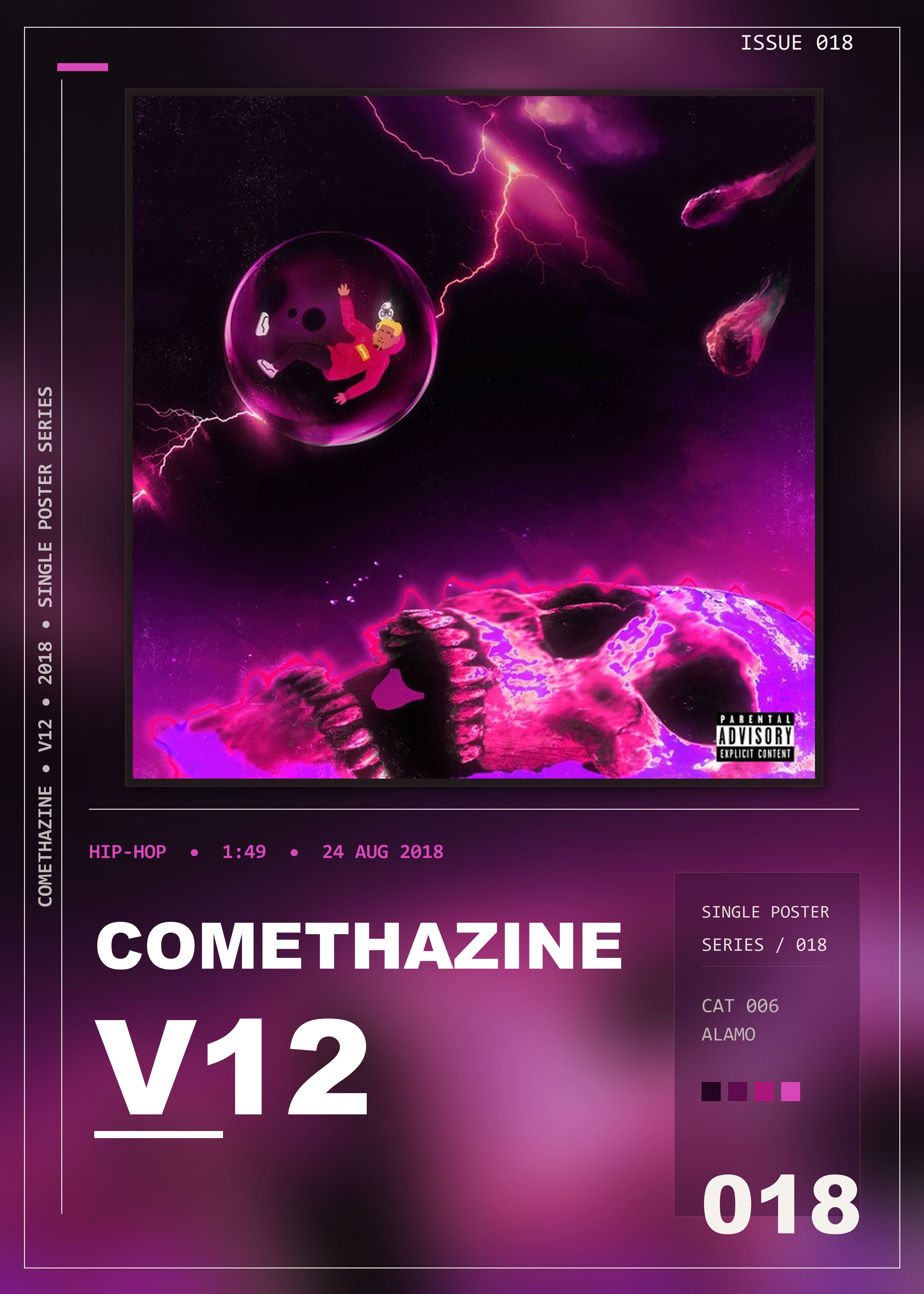 Music poster: Comethazine - V12