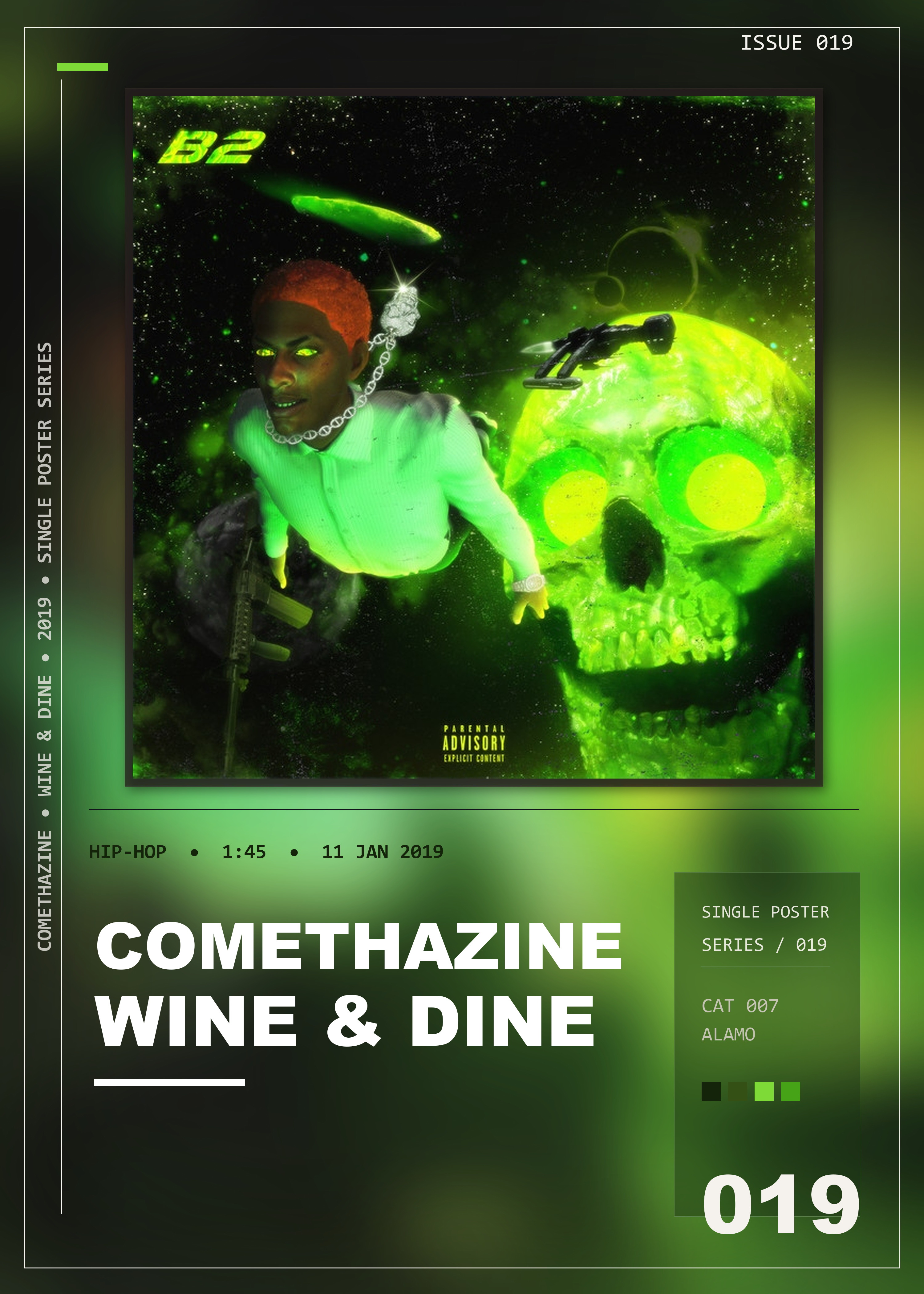 Music poster: Comethazine - WINE DINE