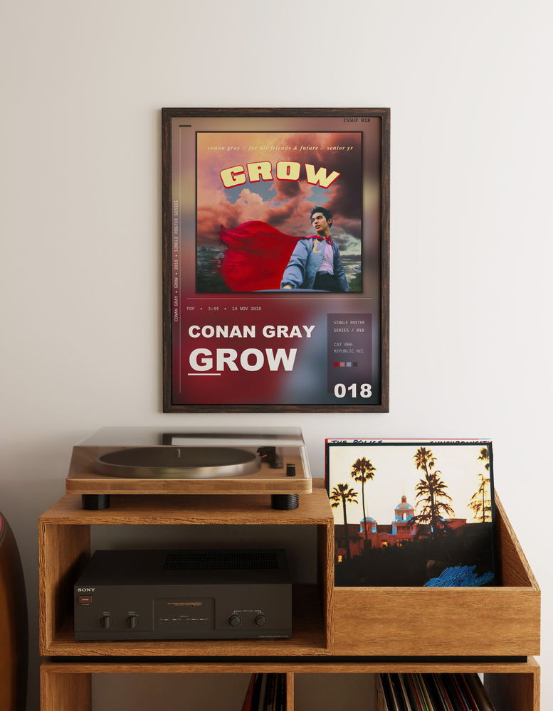 Music poster: Conan Gray - Grow