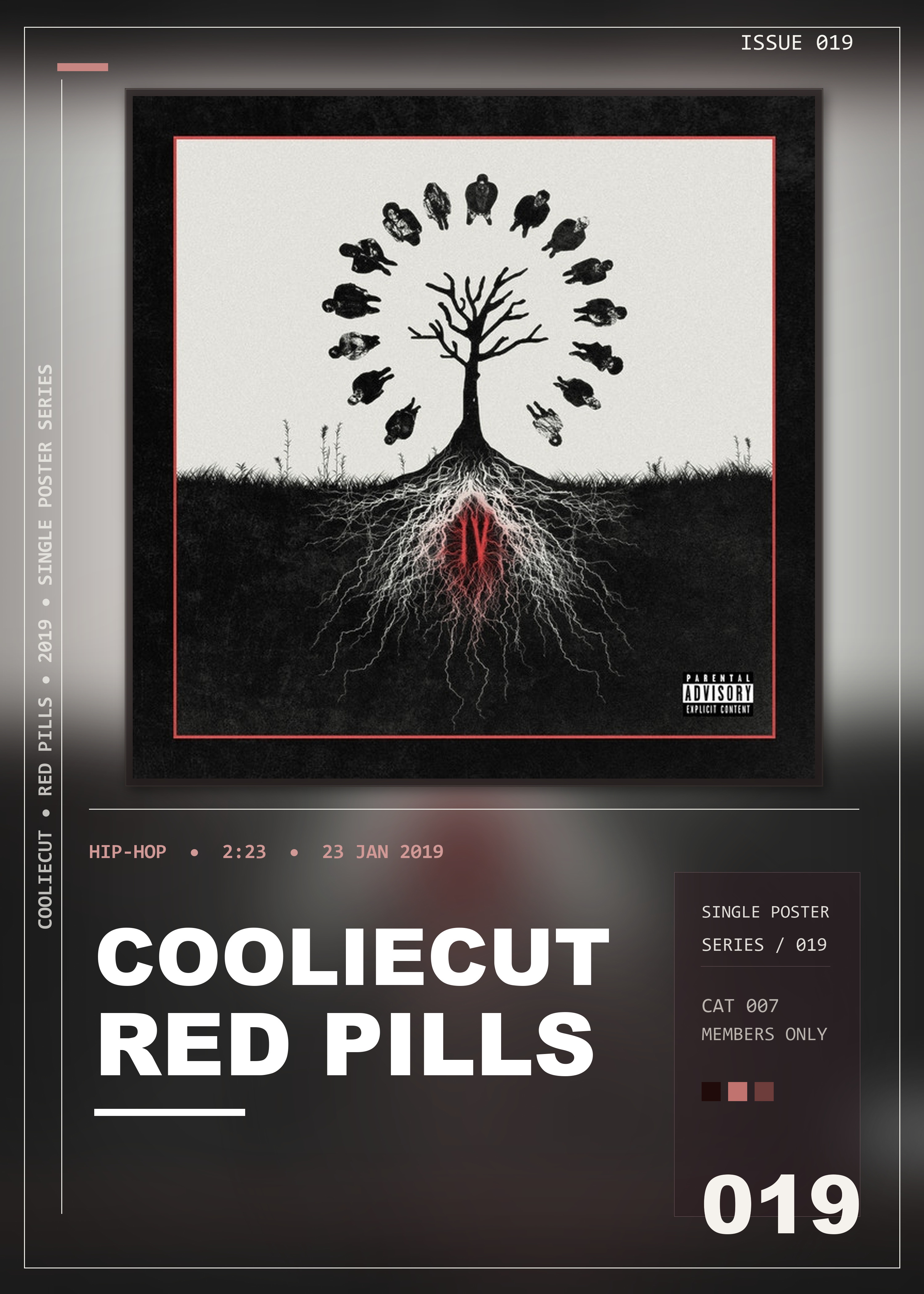 Music poster: Cooliecut - Red Pills Love in the Matrix