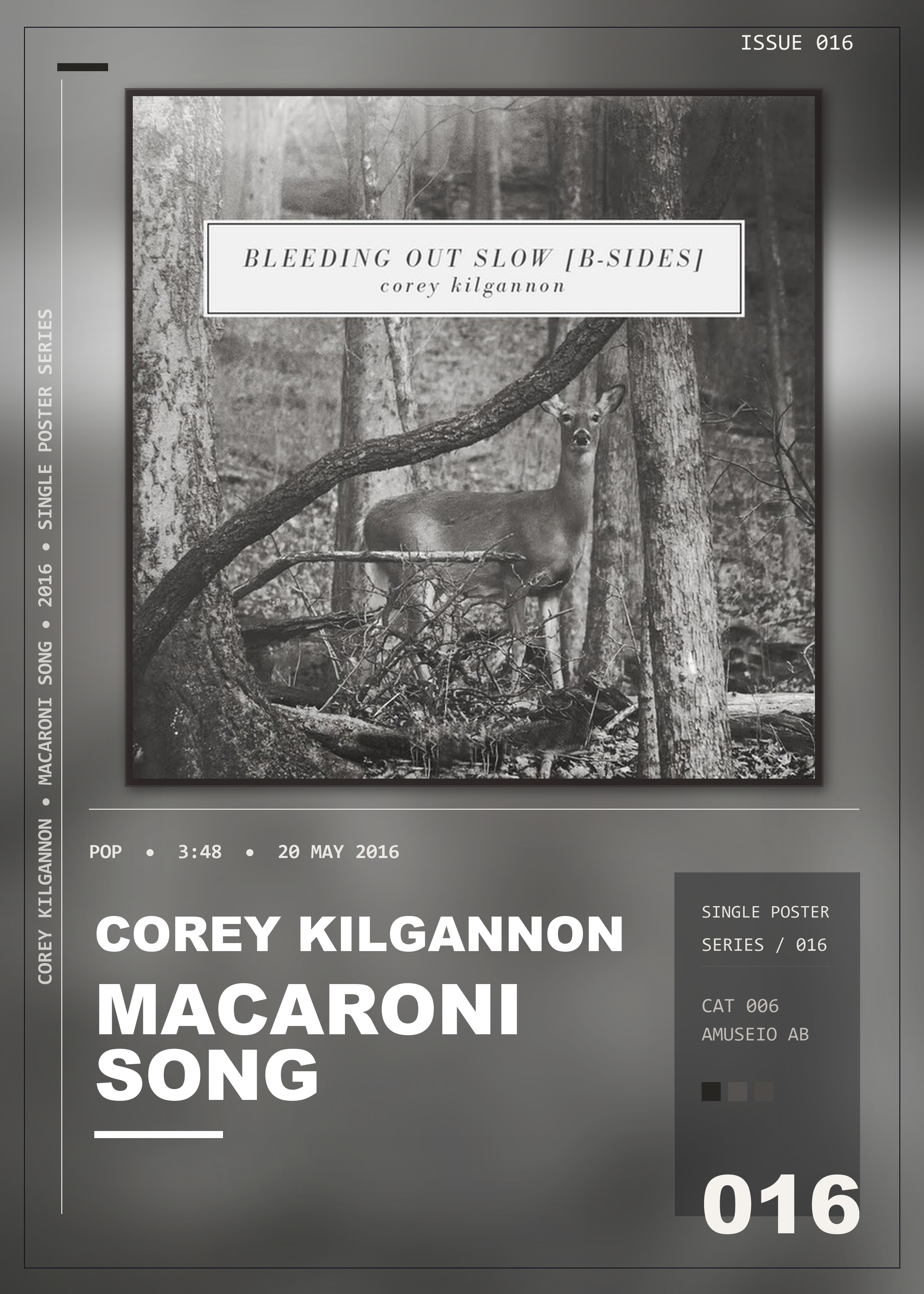Music poster: Corey Kilgannon - Macaroni Song