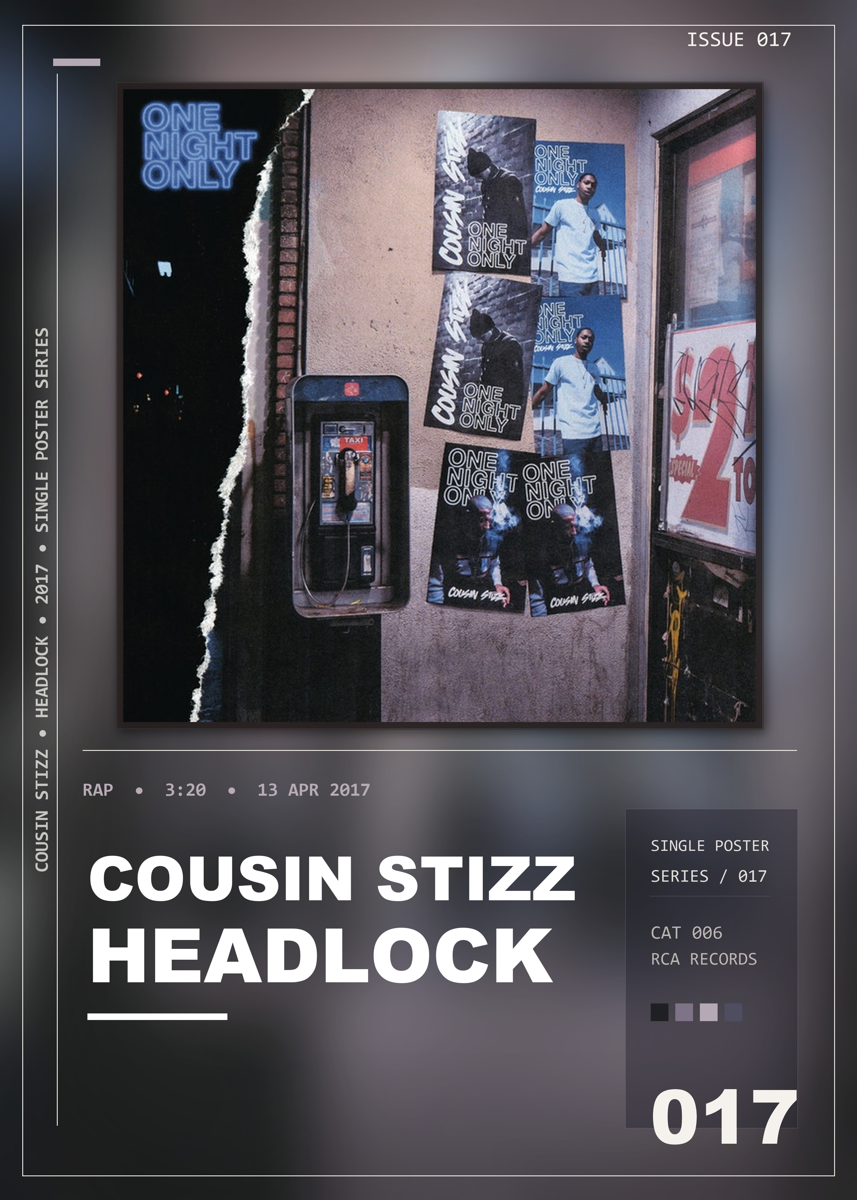 Music poster: Cousin Stizz - Headlock