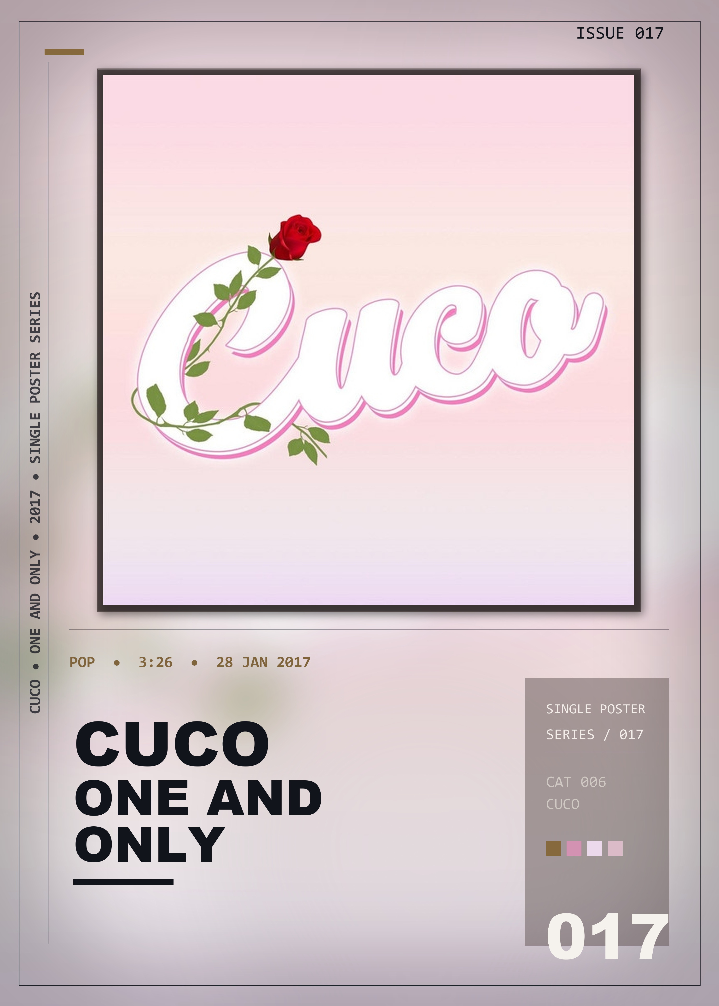 Music poster: Cuco - One and Only