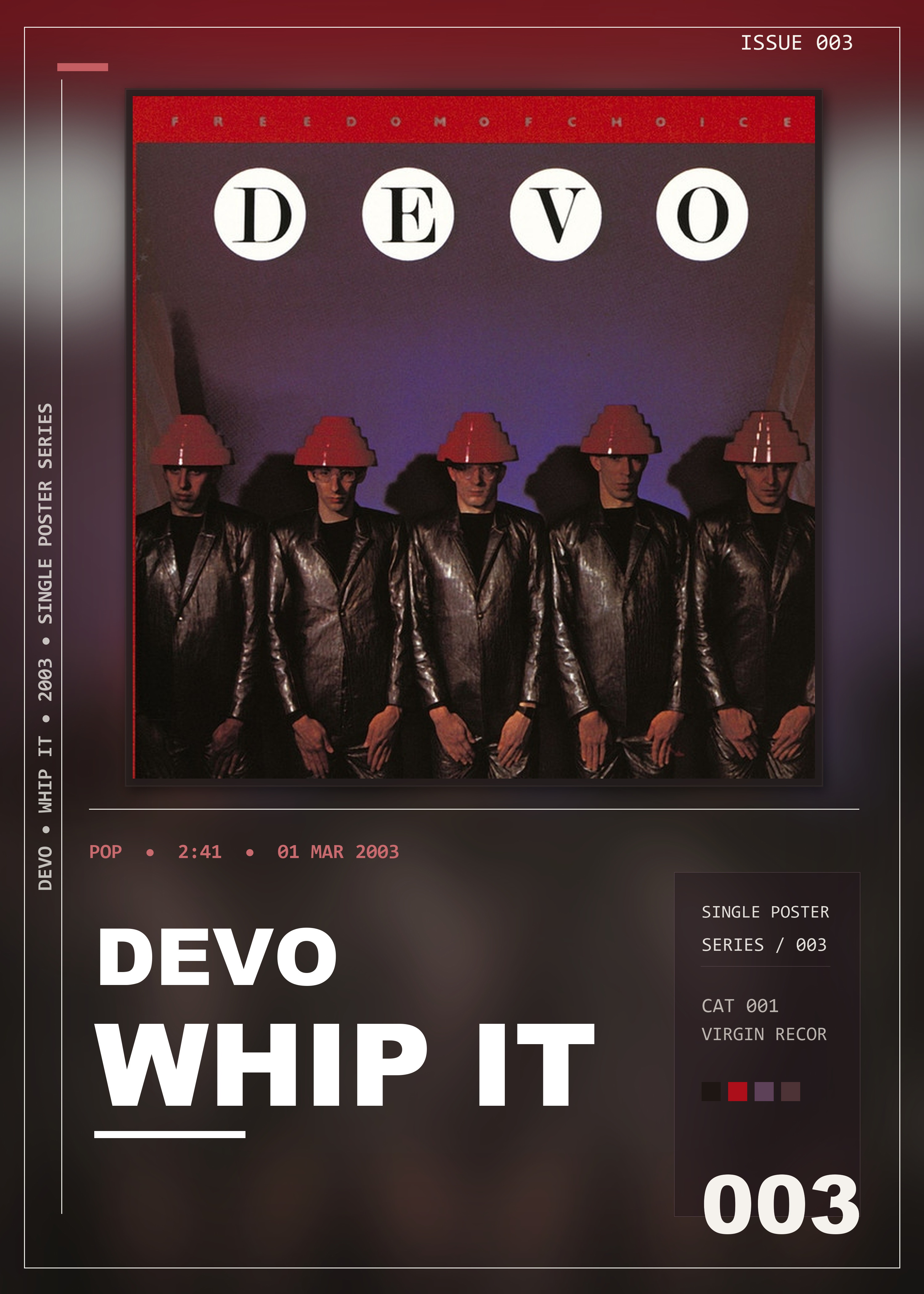 Music poster: DEVO - Whip It