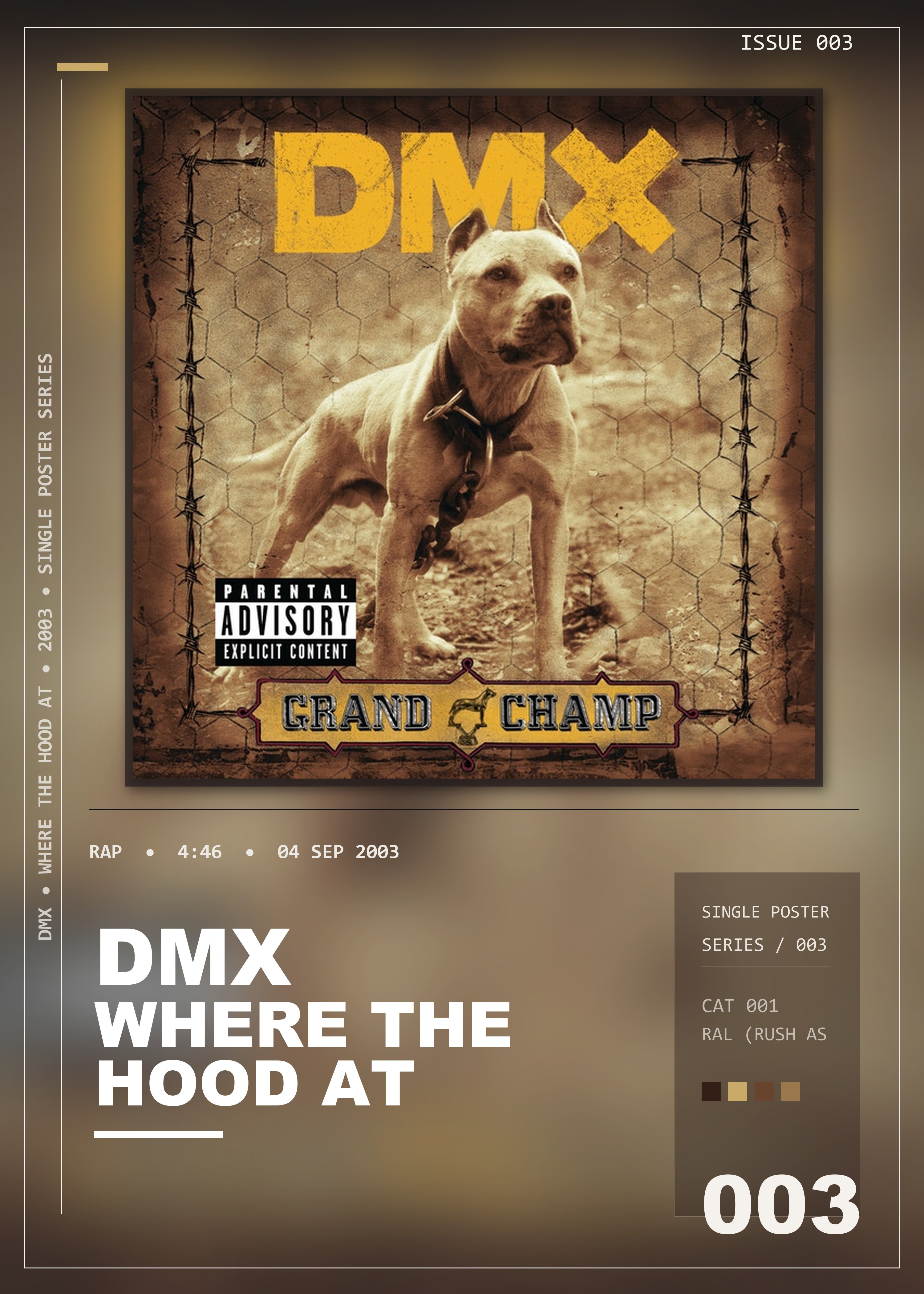 Music poster: DMX - Where The Hood At