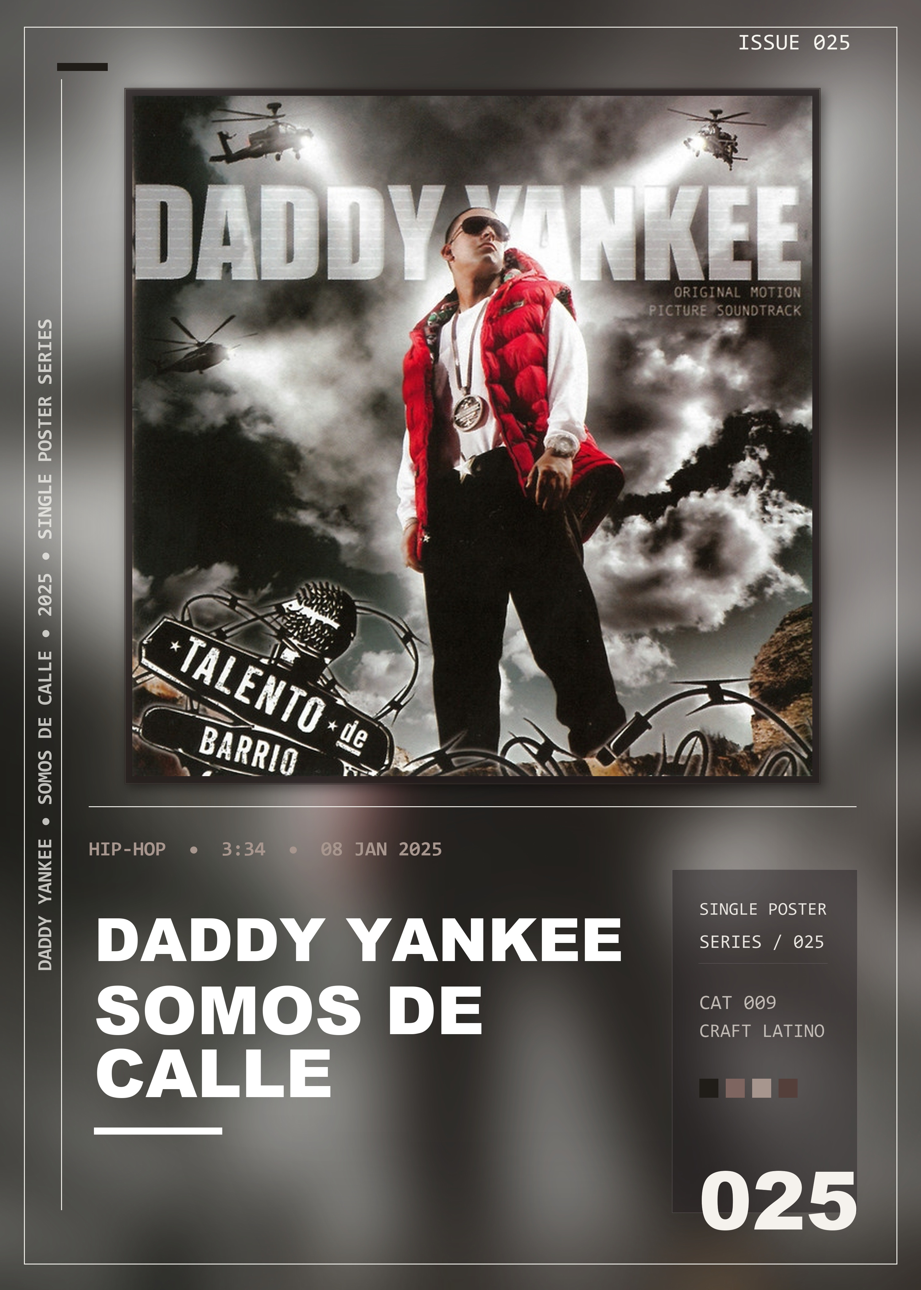 Music poster: Daddy Yankee - Somos de Calle