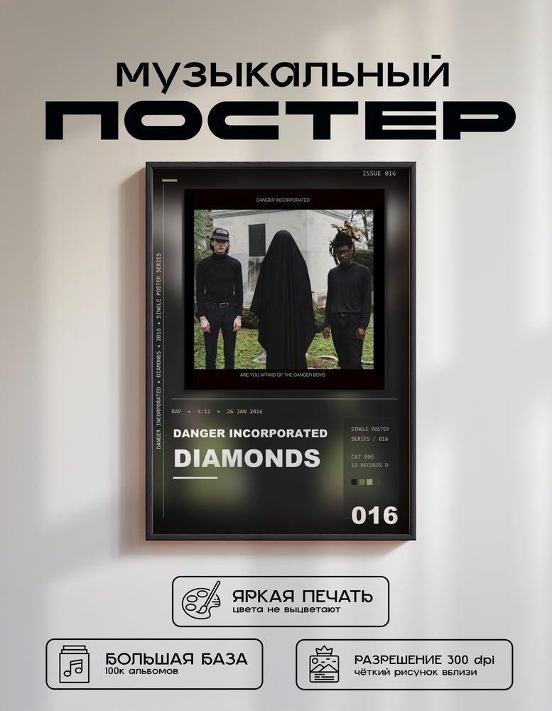Music poster: Danger Incorporated - Diamonds
