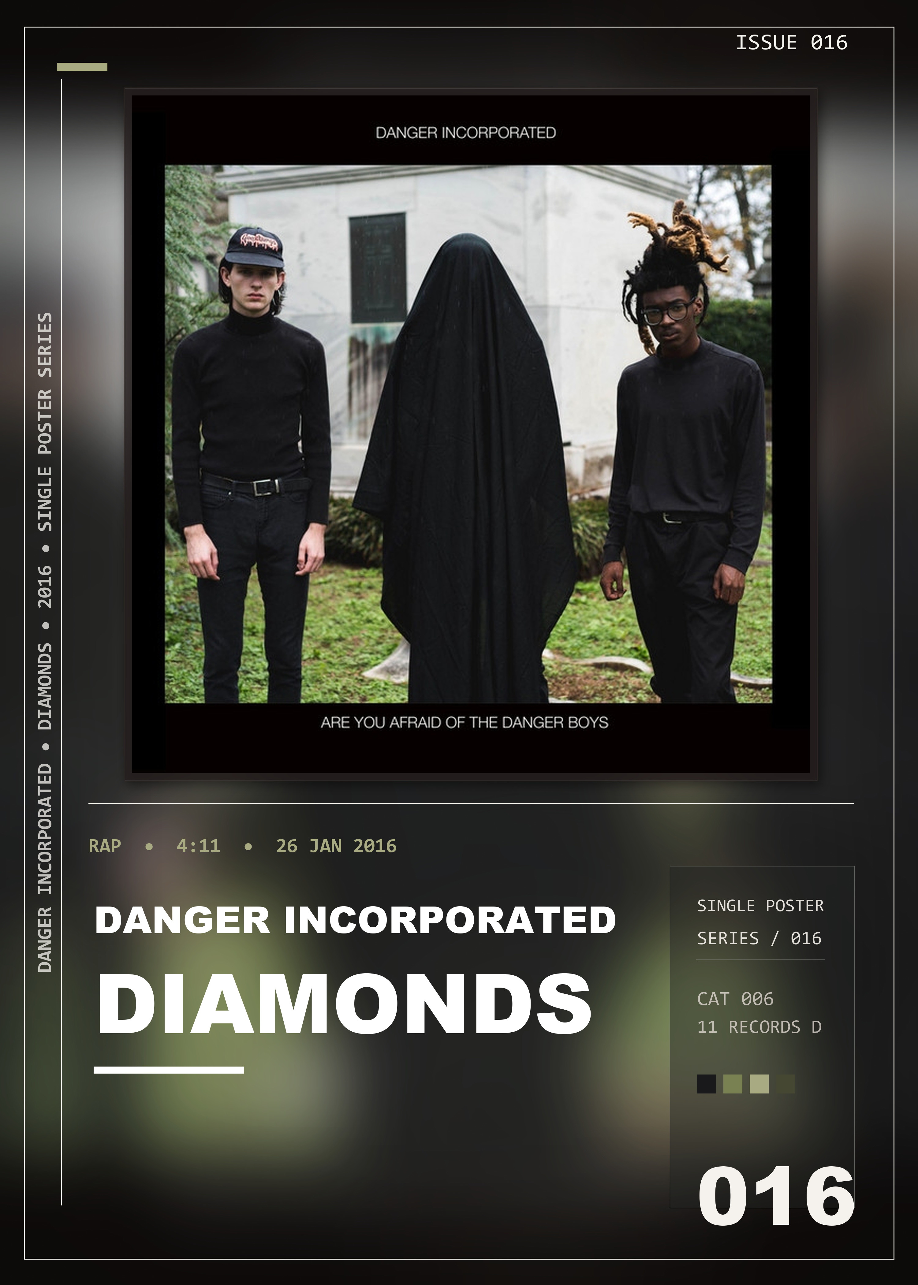 Music poster: Danger Incorporated - Diamonds