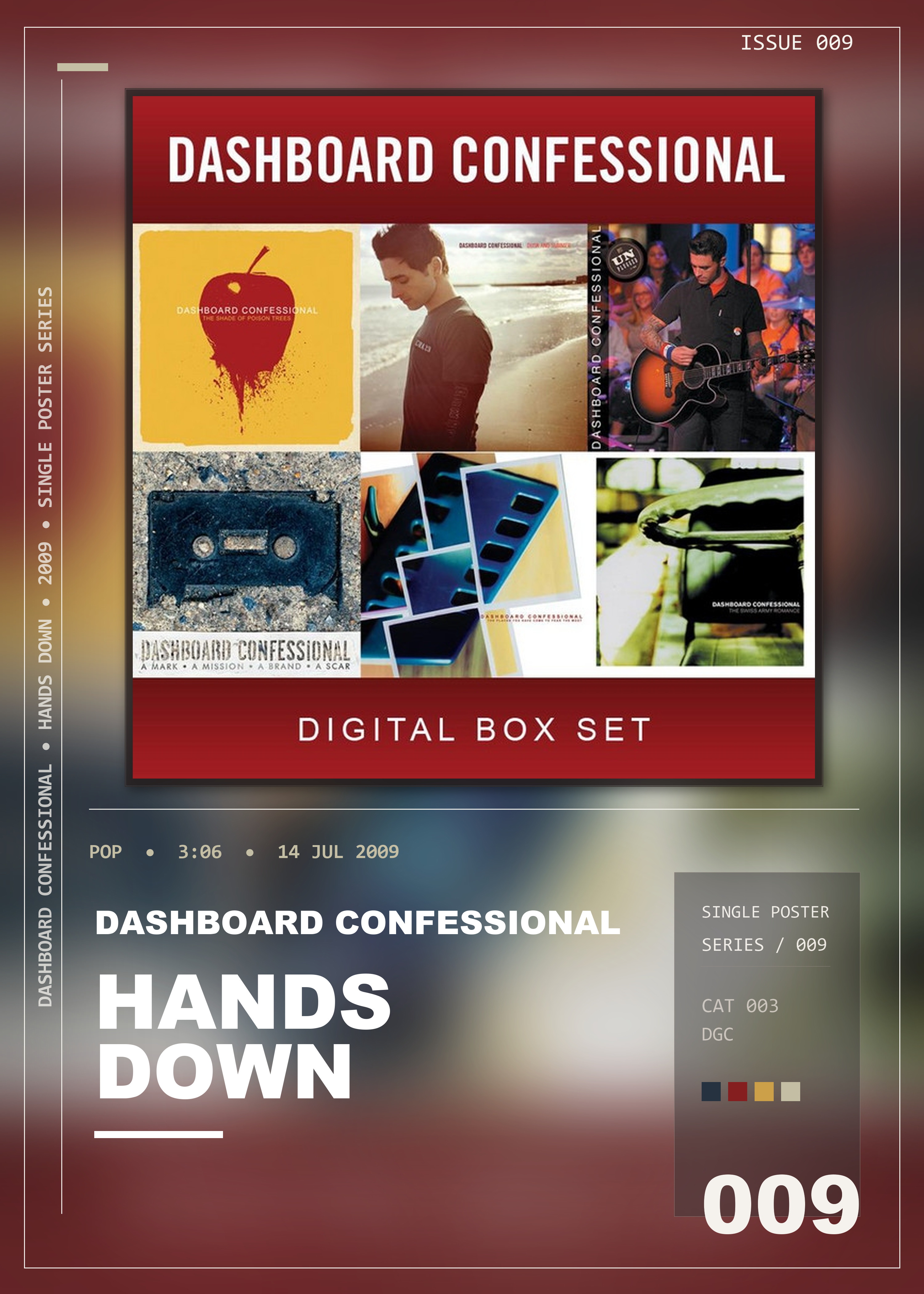 Music poster: Dashboard Confessional - Hands Down