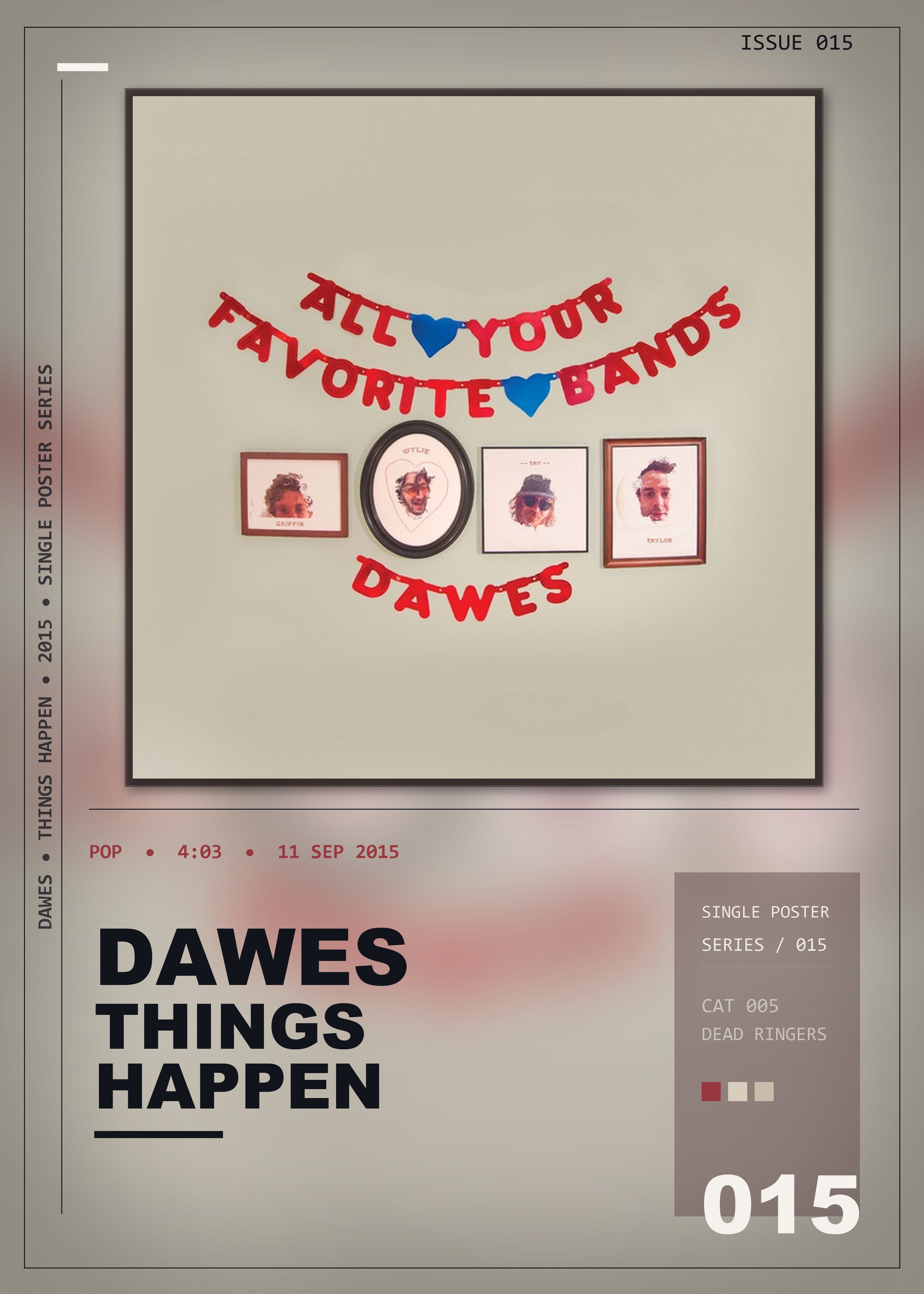 Music poster: Dawes - Things Happen
