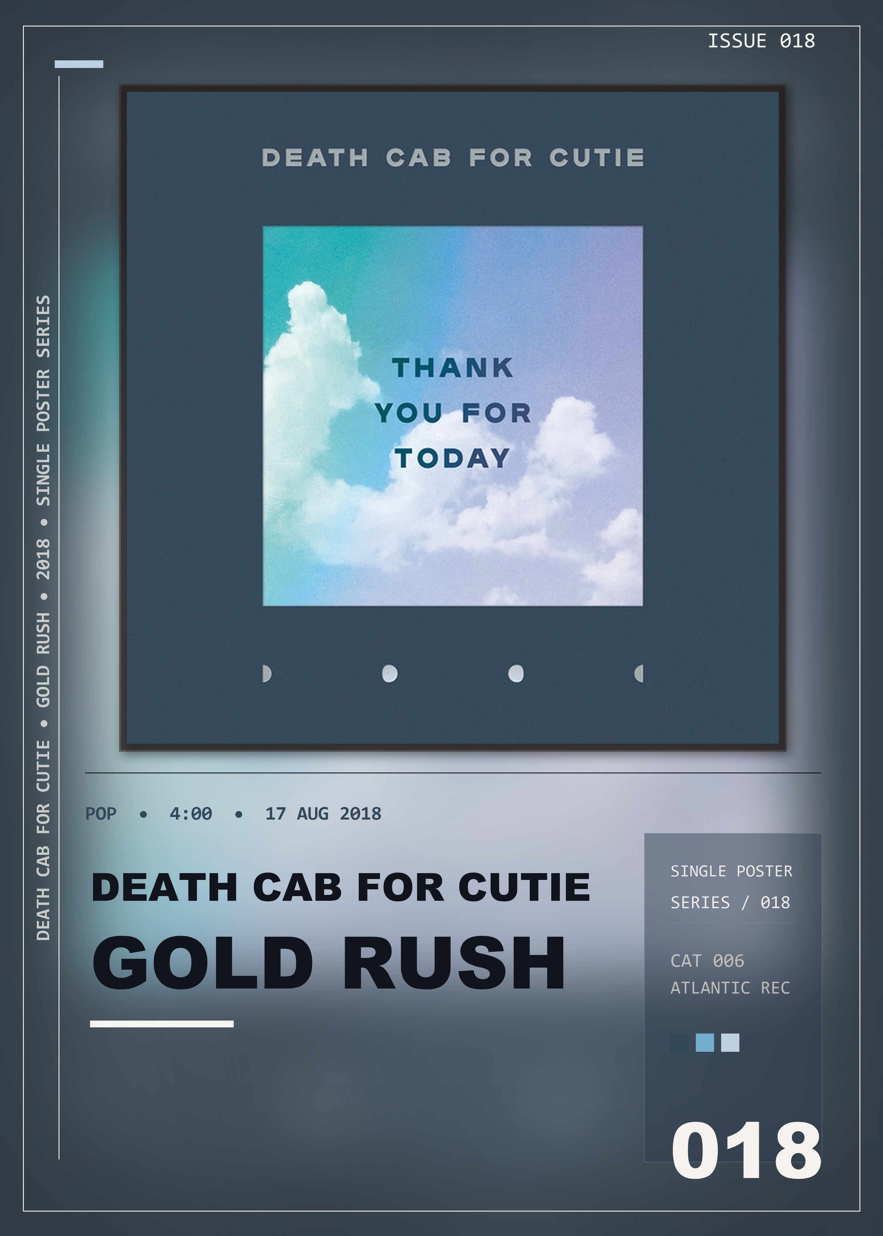 Music poster: Death Cab for Cutie - Gold Rush