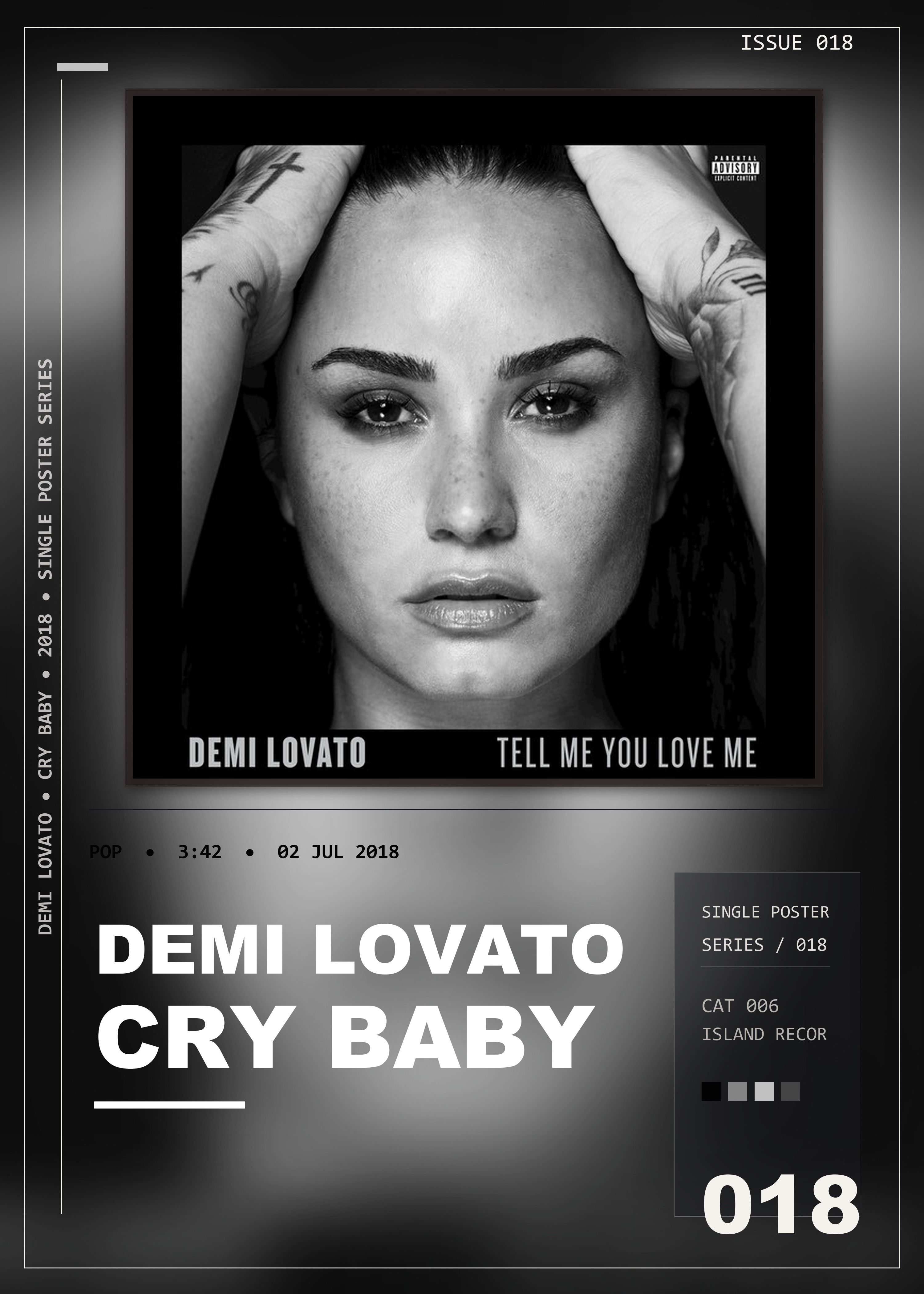 Music poster: Demi Lovato - Cry Baby