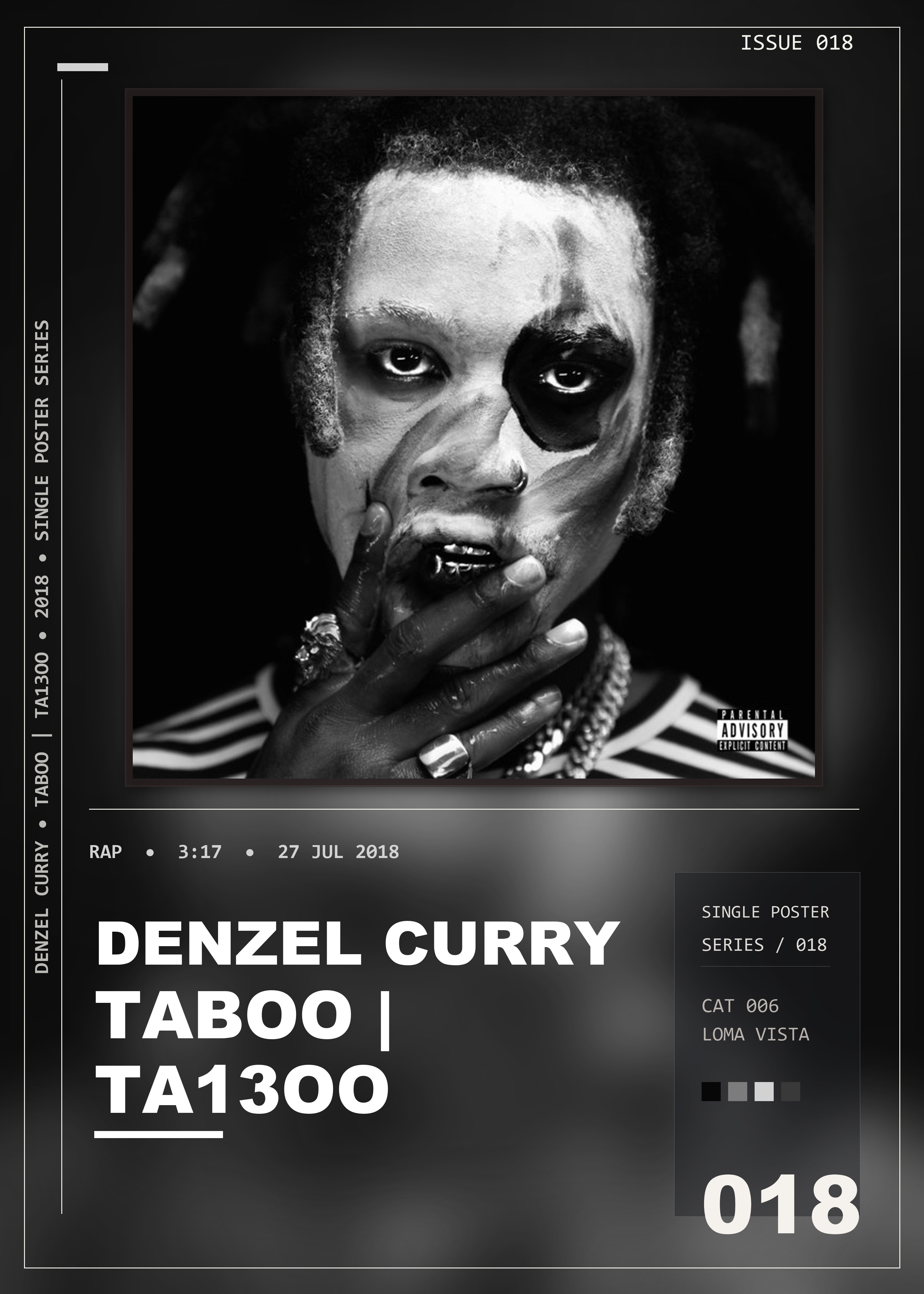 Music poster: Denzel Curry - TABOO TA13OO