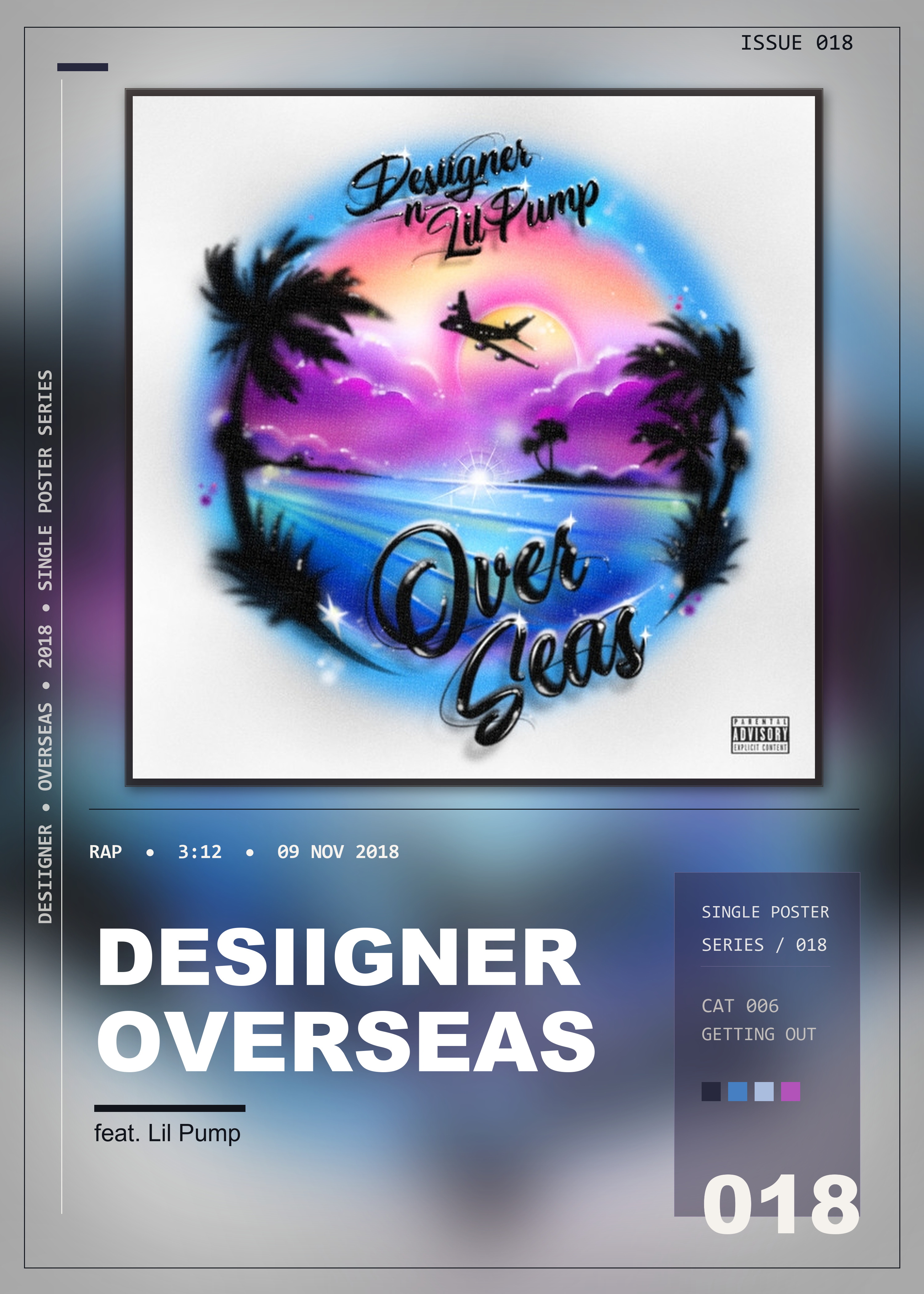 Music poster: Desiigner - Overseas feat Lil Pump