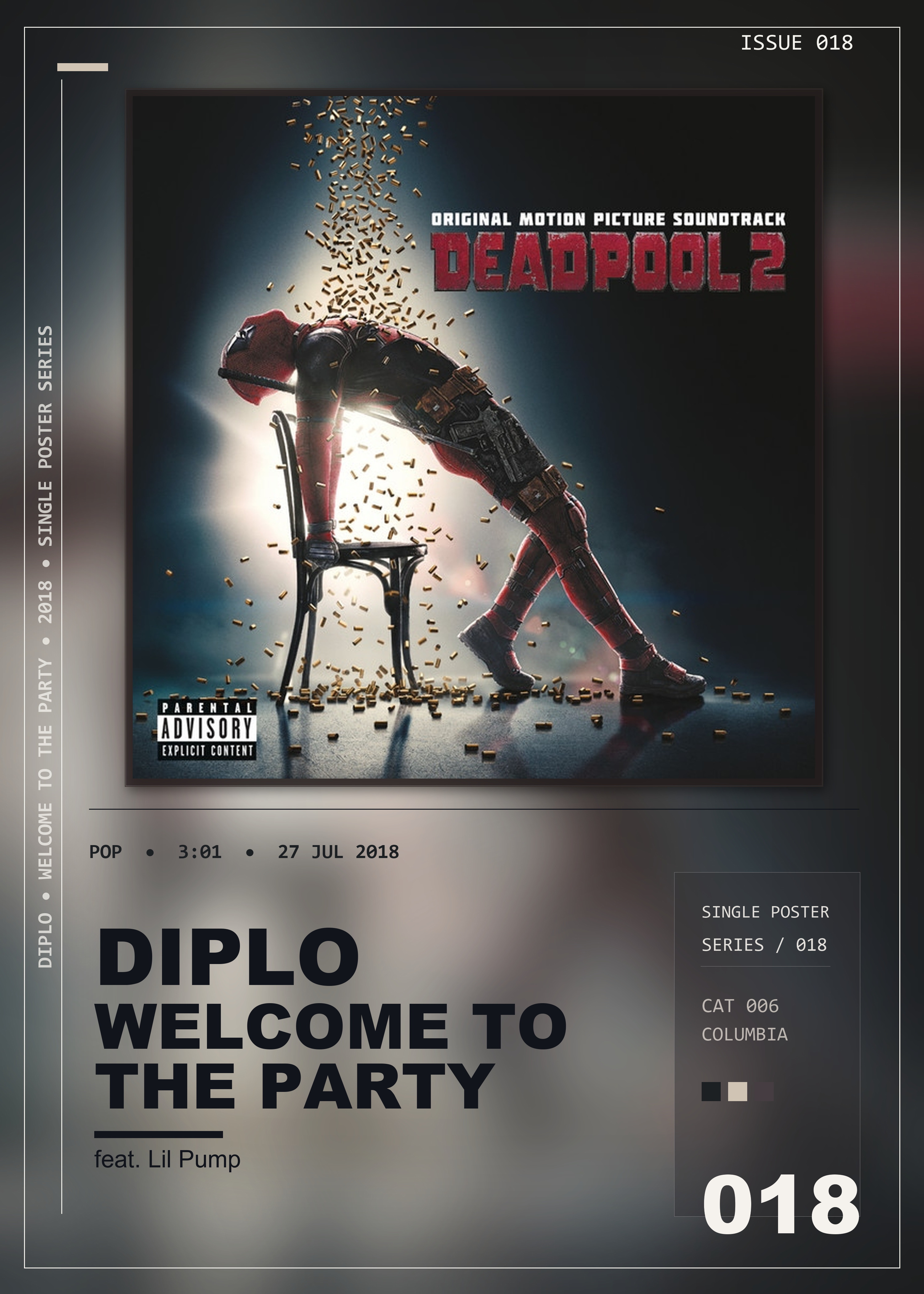 Music poster: Diplo - Welcome to the Party feat Lil Pump