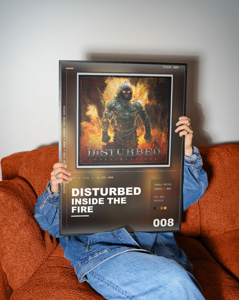 Music poster: Disturbed - Inside The Fire