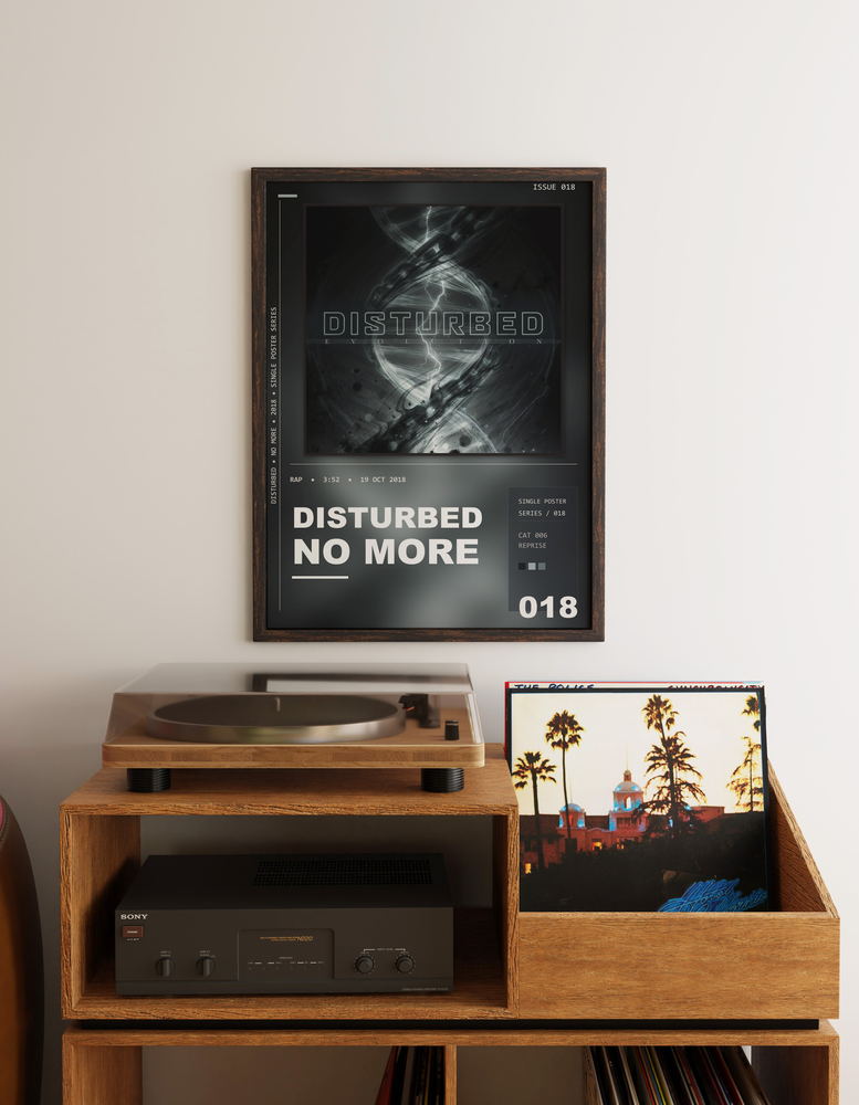 Music poster: Disturbed - No More