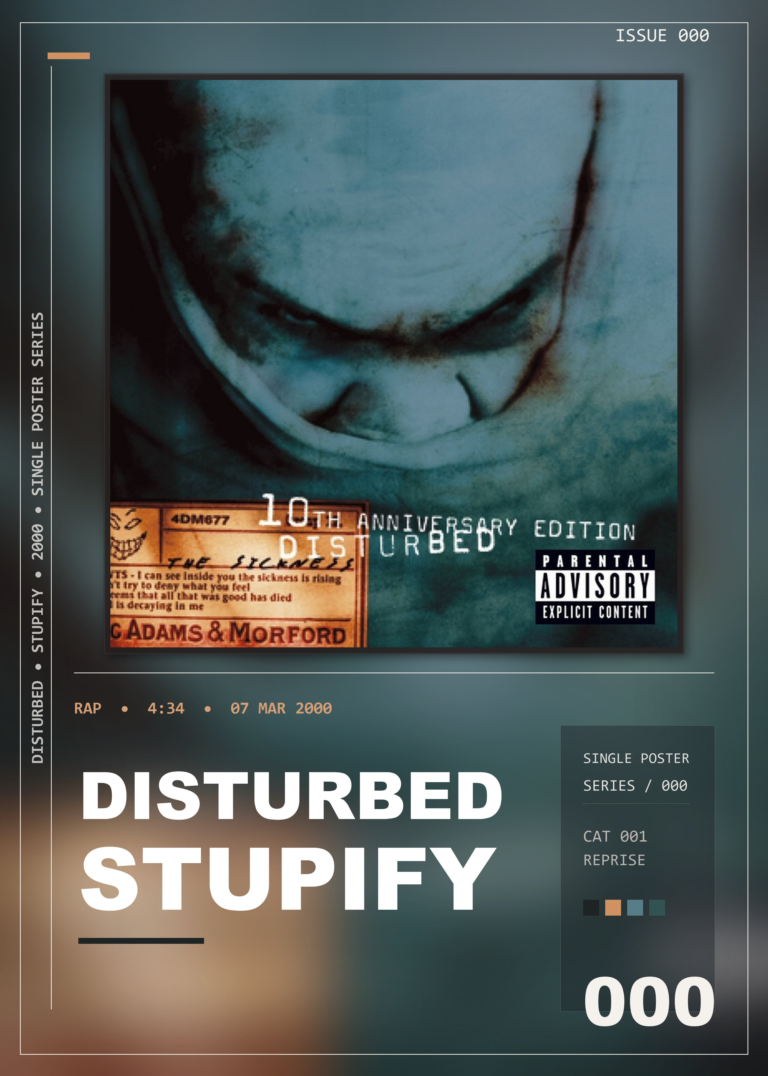 Music poster: Disturbed - Stupify
