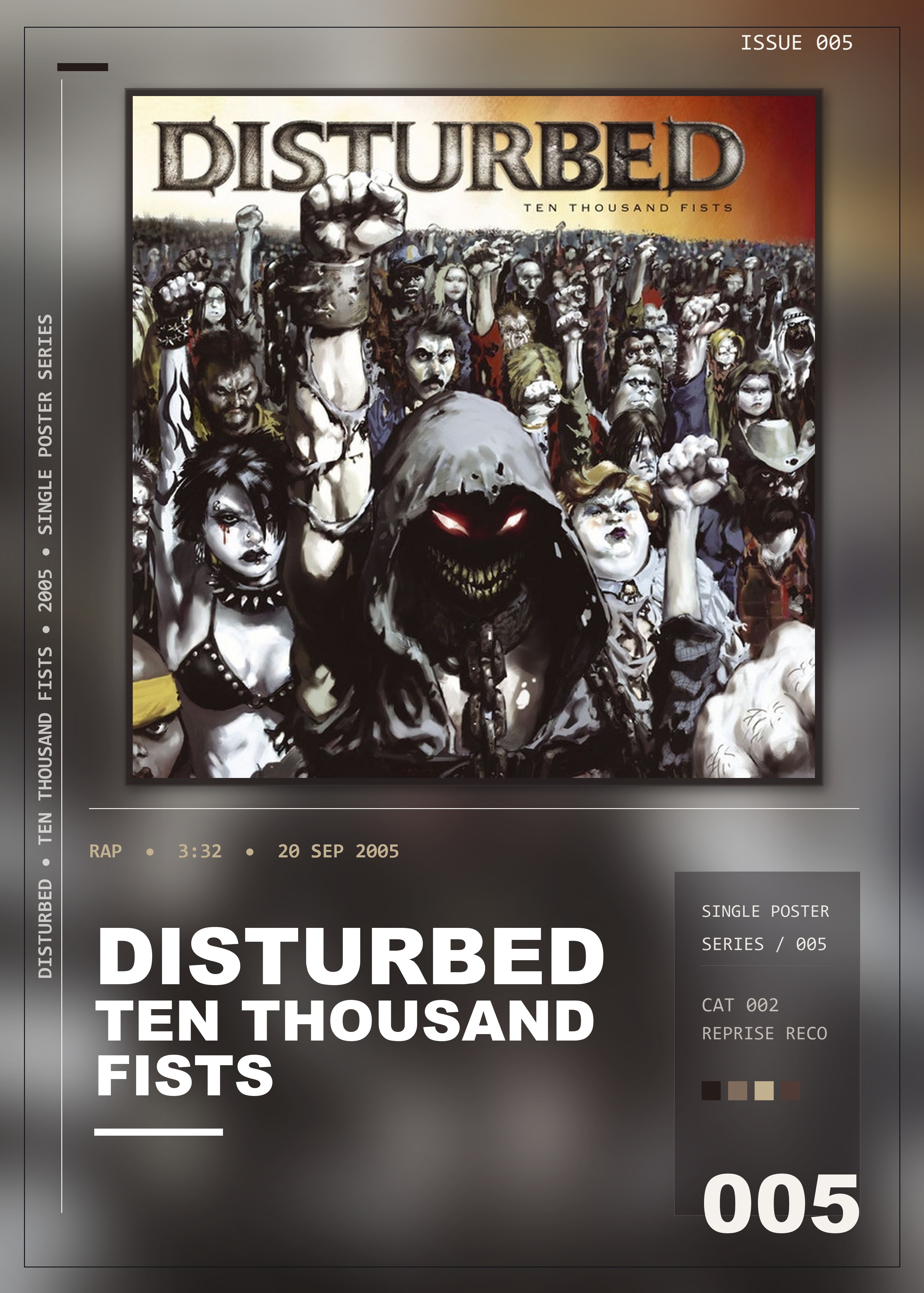 Music poster: Disturbed - Ten Thousand Fists