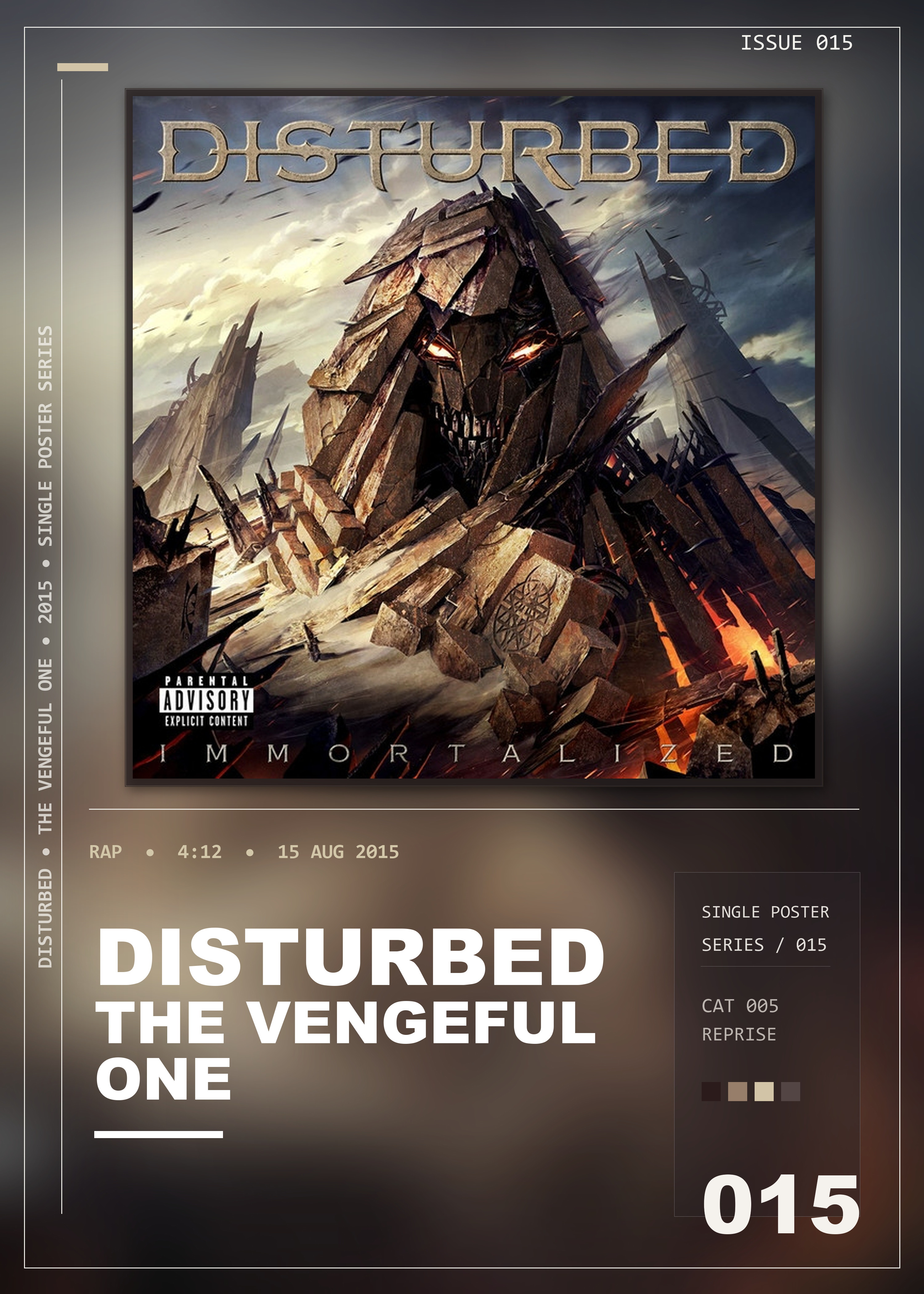 Music poster: Disturbed - The Vengeful One