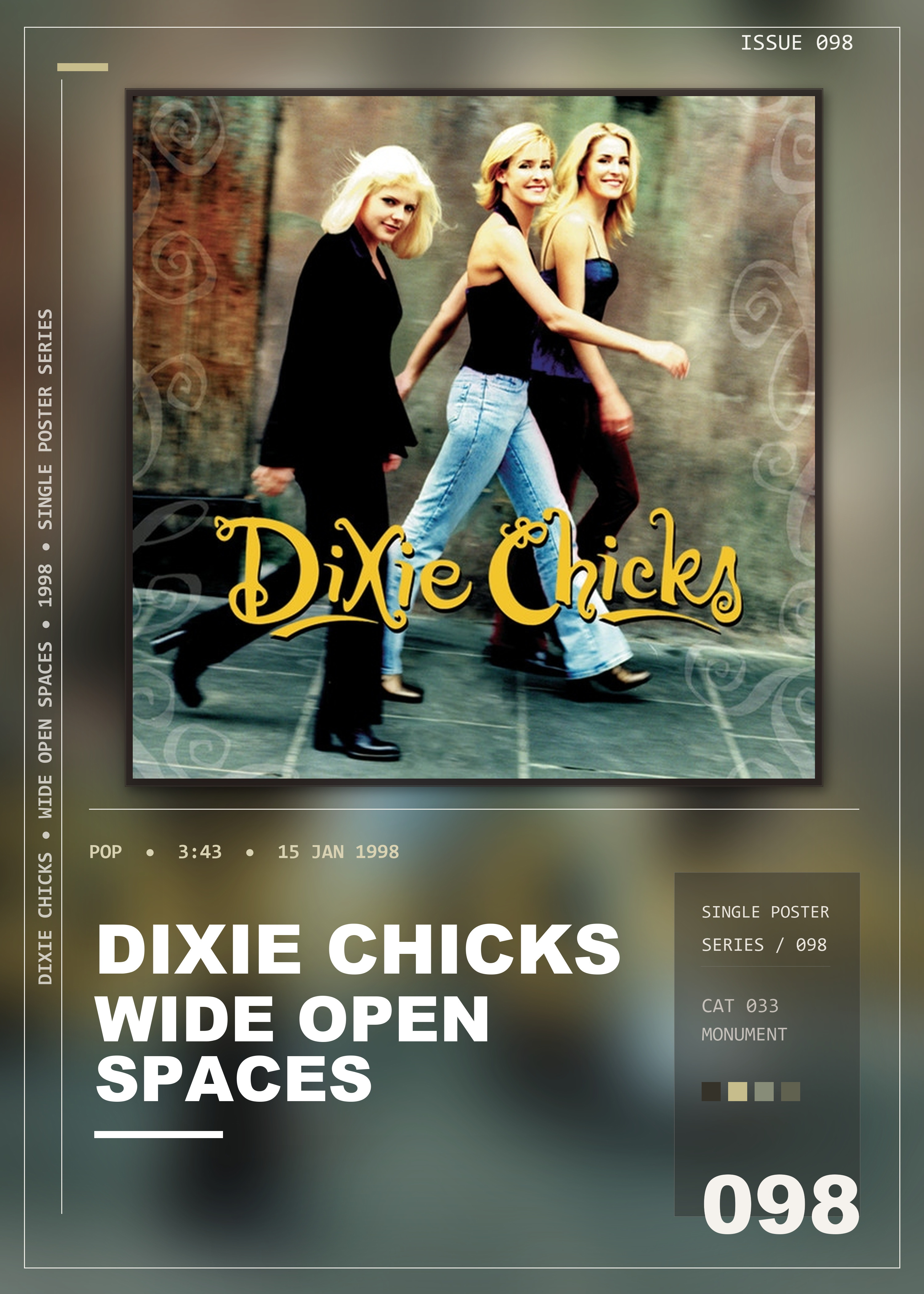Music poster: Dixie Chicks - Wide Open Spaces