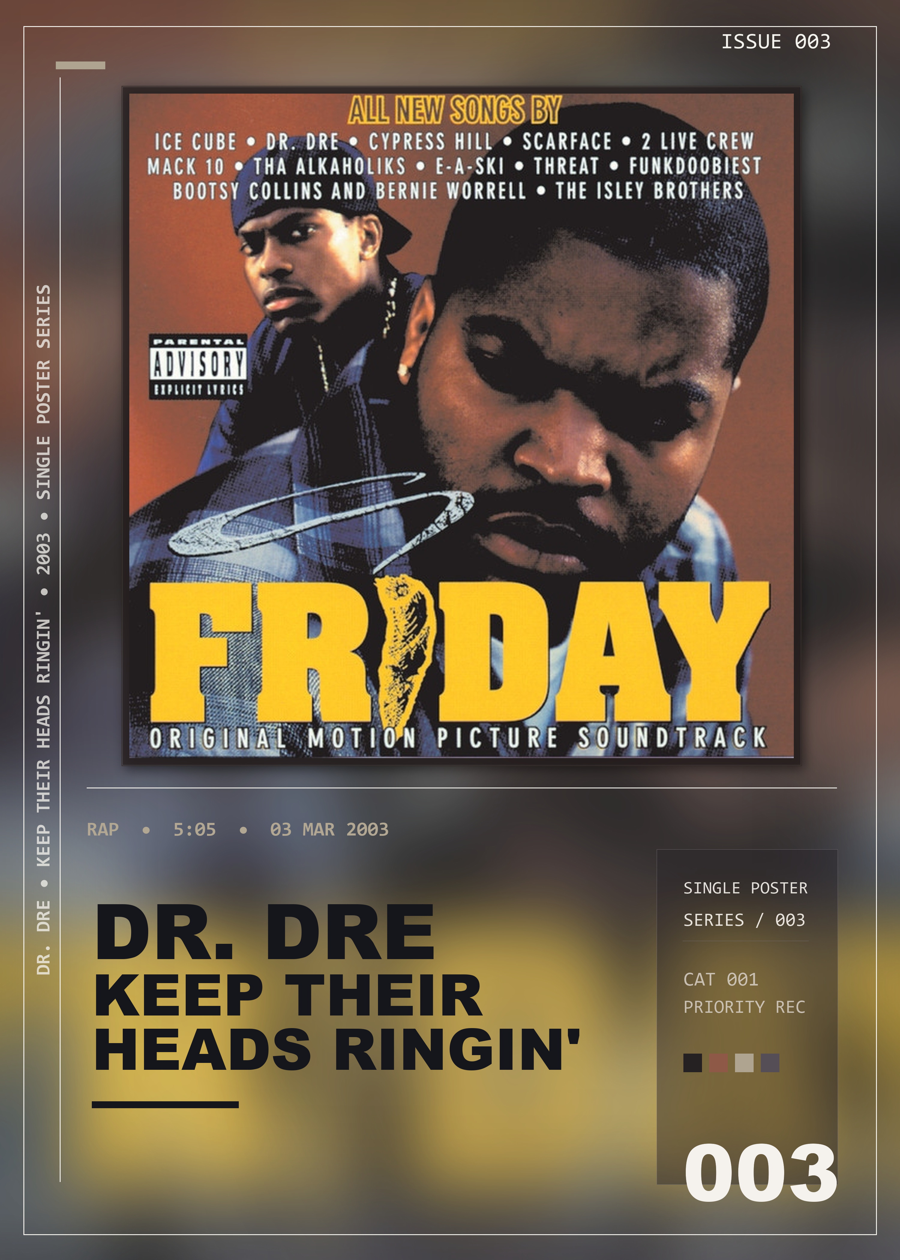 Music poster: Dr Dre - Keep Their Heads Ringin