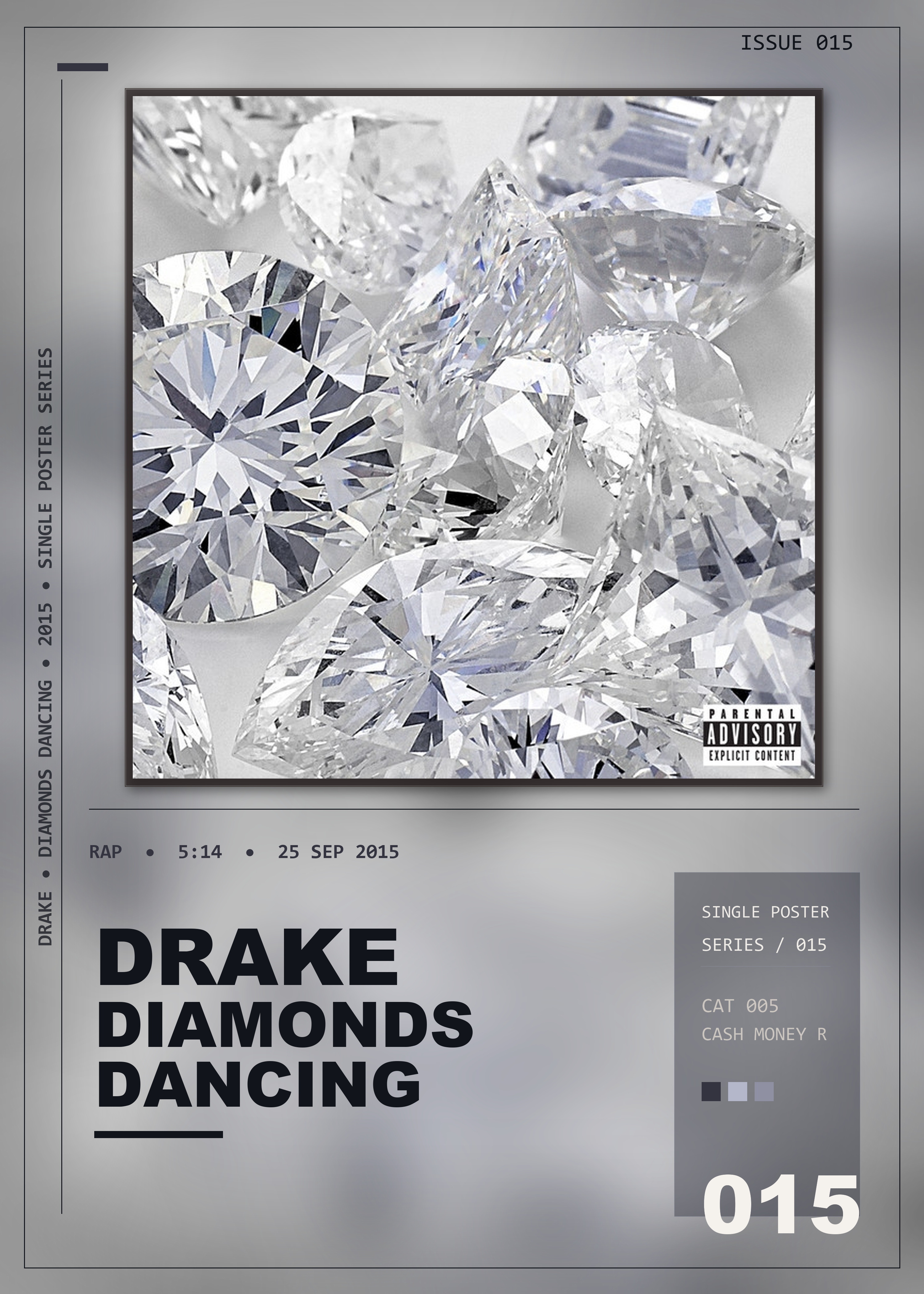 Music poster: Drake - Diamonds Dancing