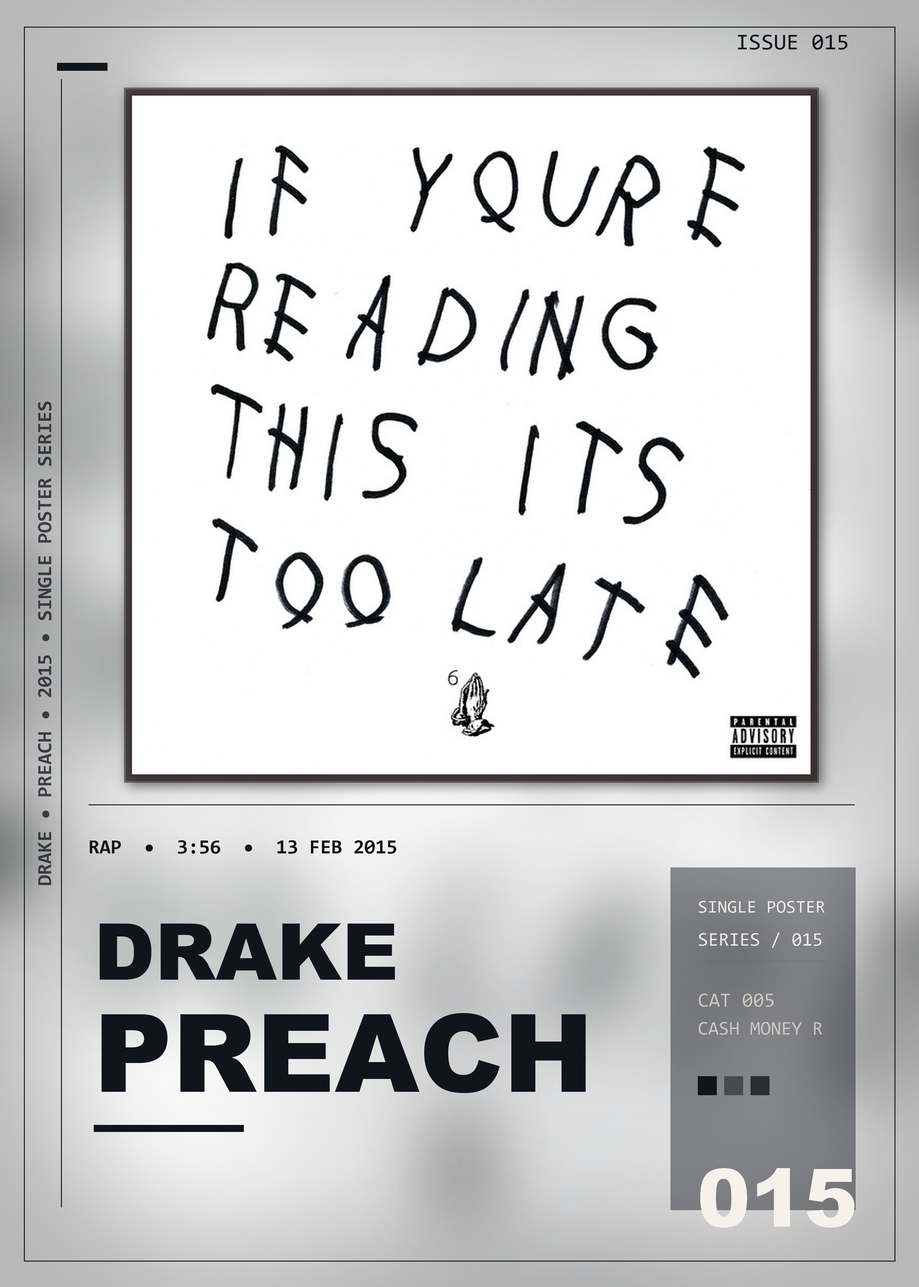 Music poster: Drake - Preach