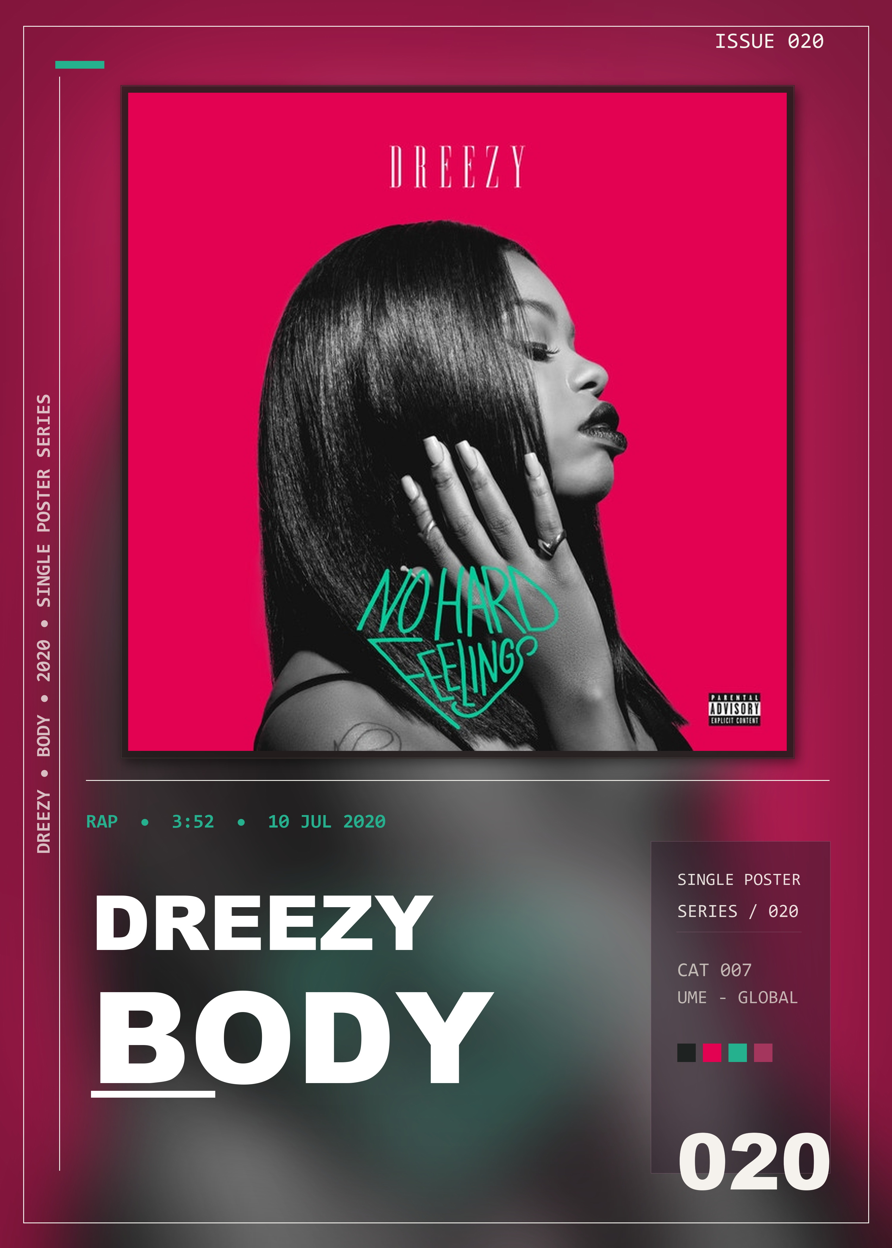 Music poster: Dreezy - Body