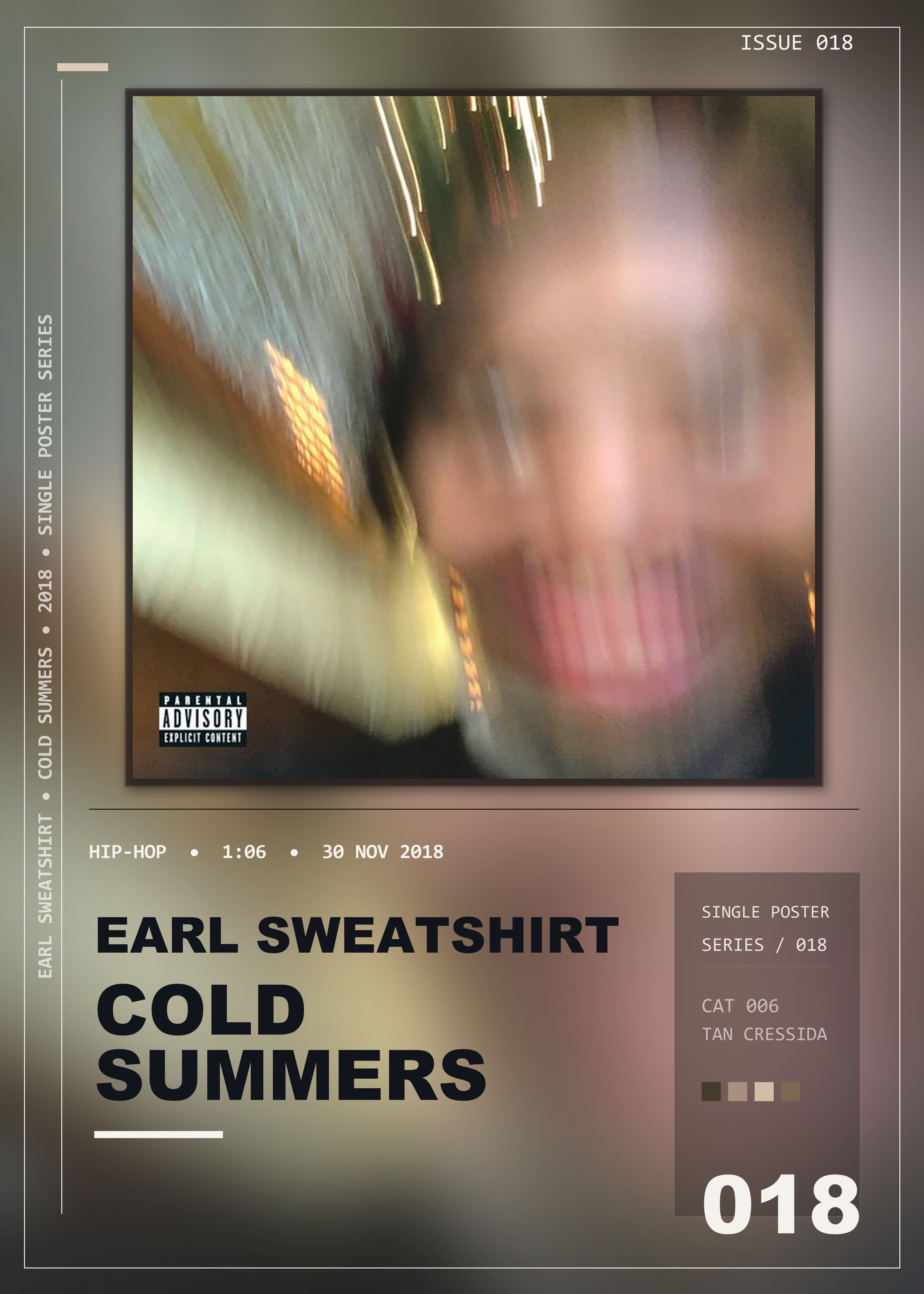 Music poster: Earl Sweatshirt - Cold Summers