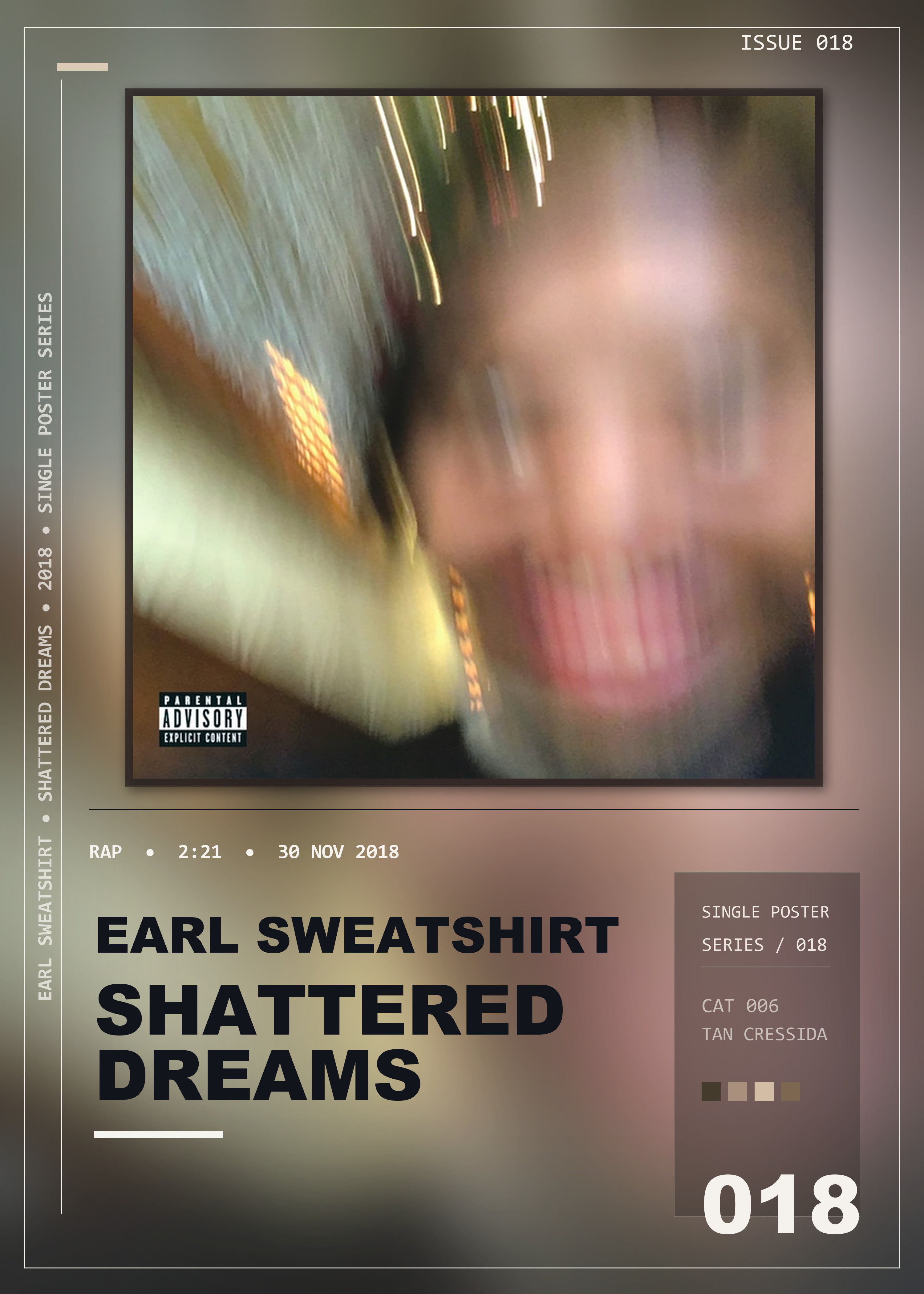 Music poster: Earl Sweatshirt - Shattered Dreams