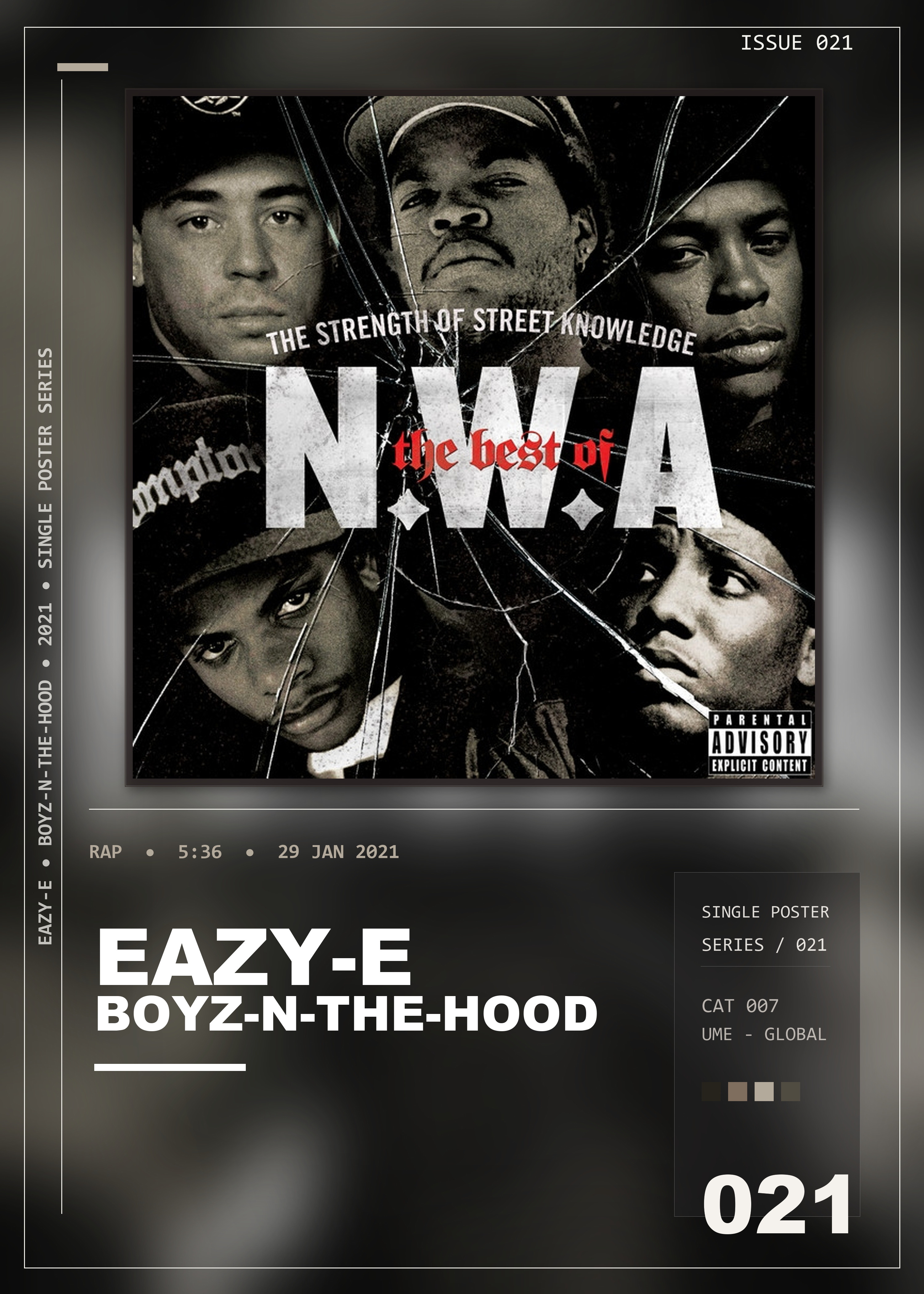 Music poster: Eazy-E - Boyz-N-The-Hood