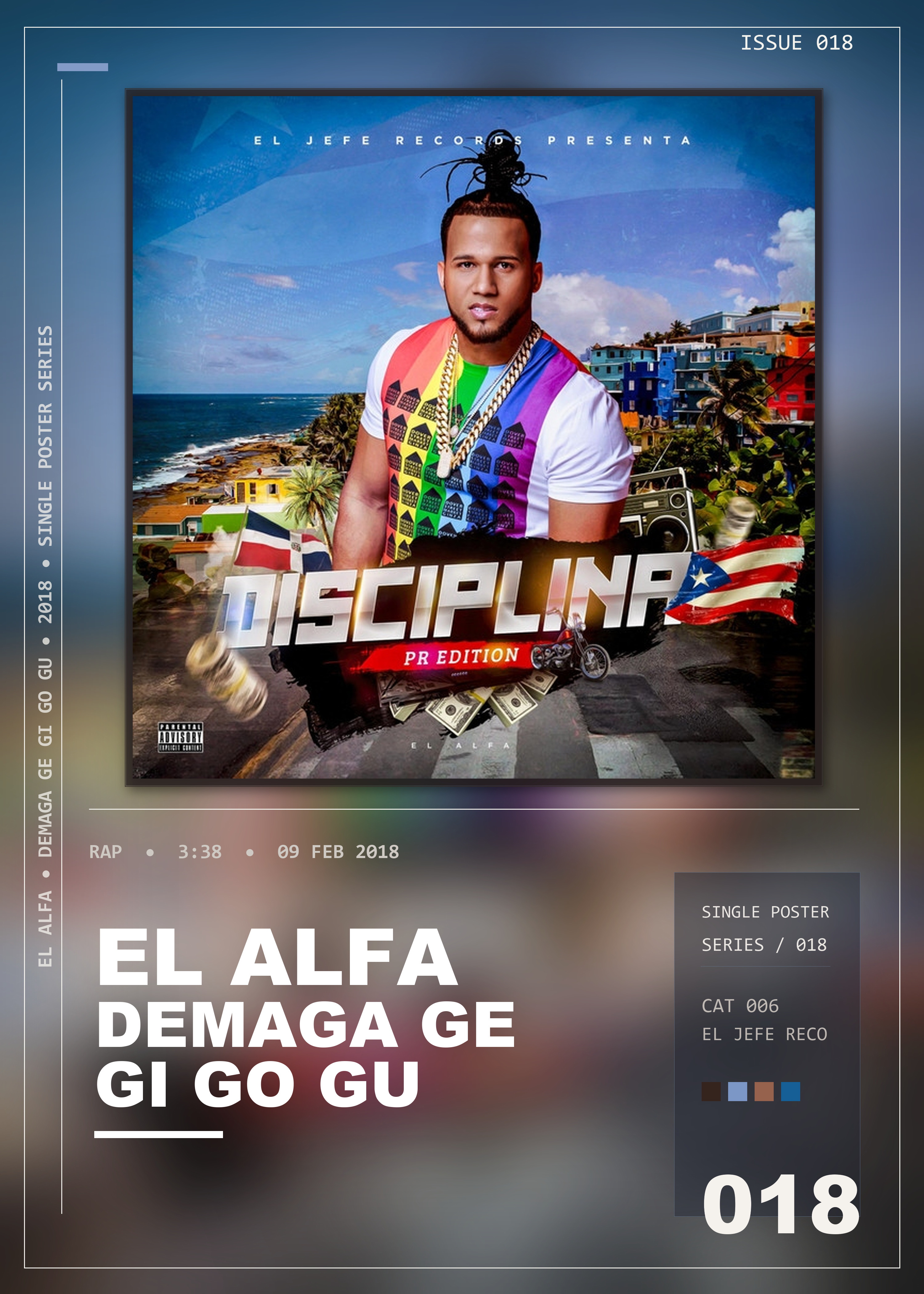 Music poster: El Alfa - Demaga Ge Gi Go Gu