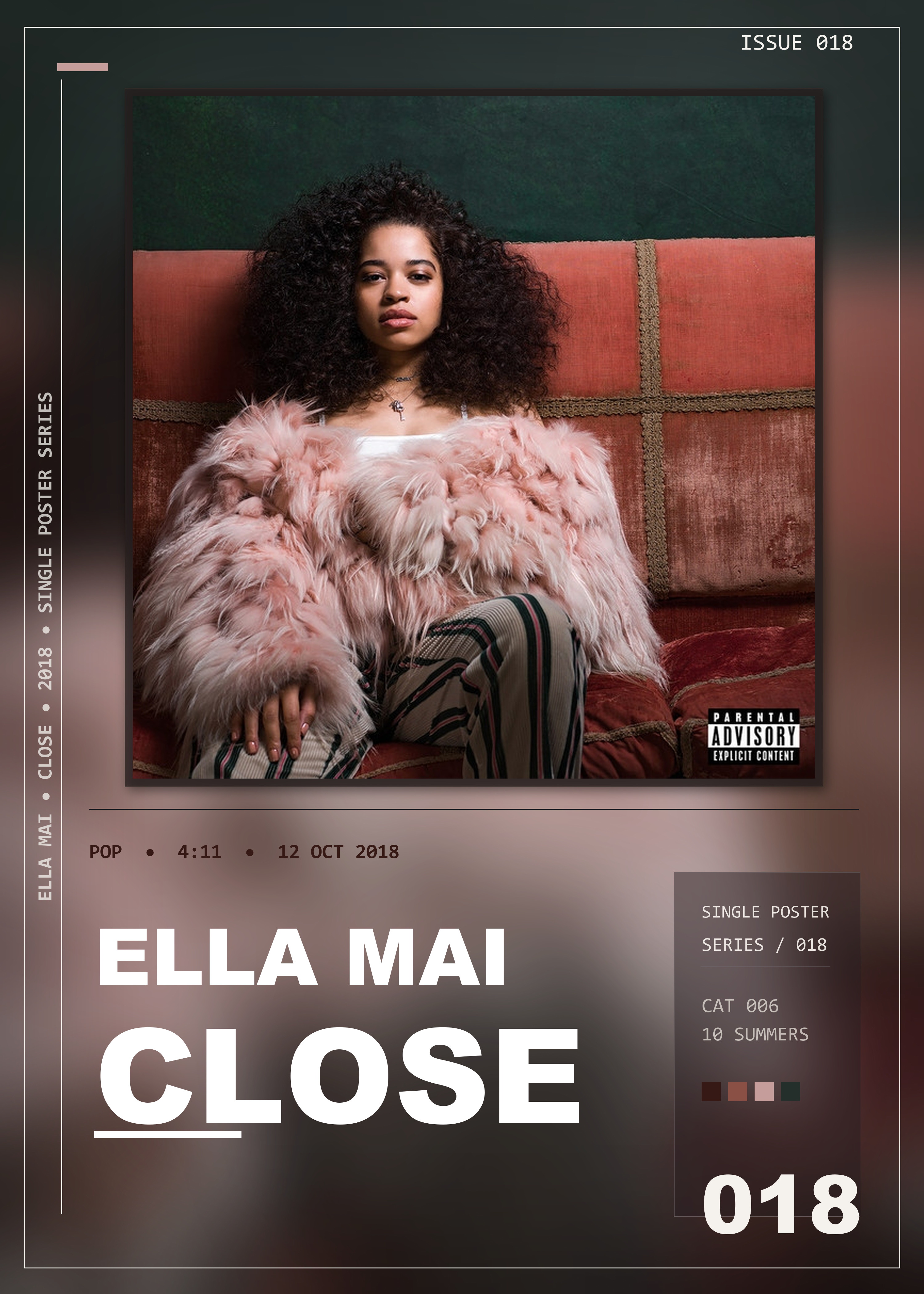 Music poster: Ella Mai - Close