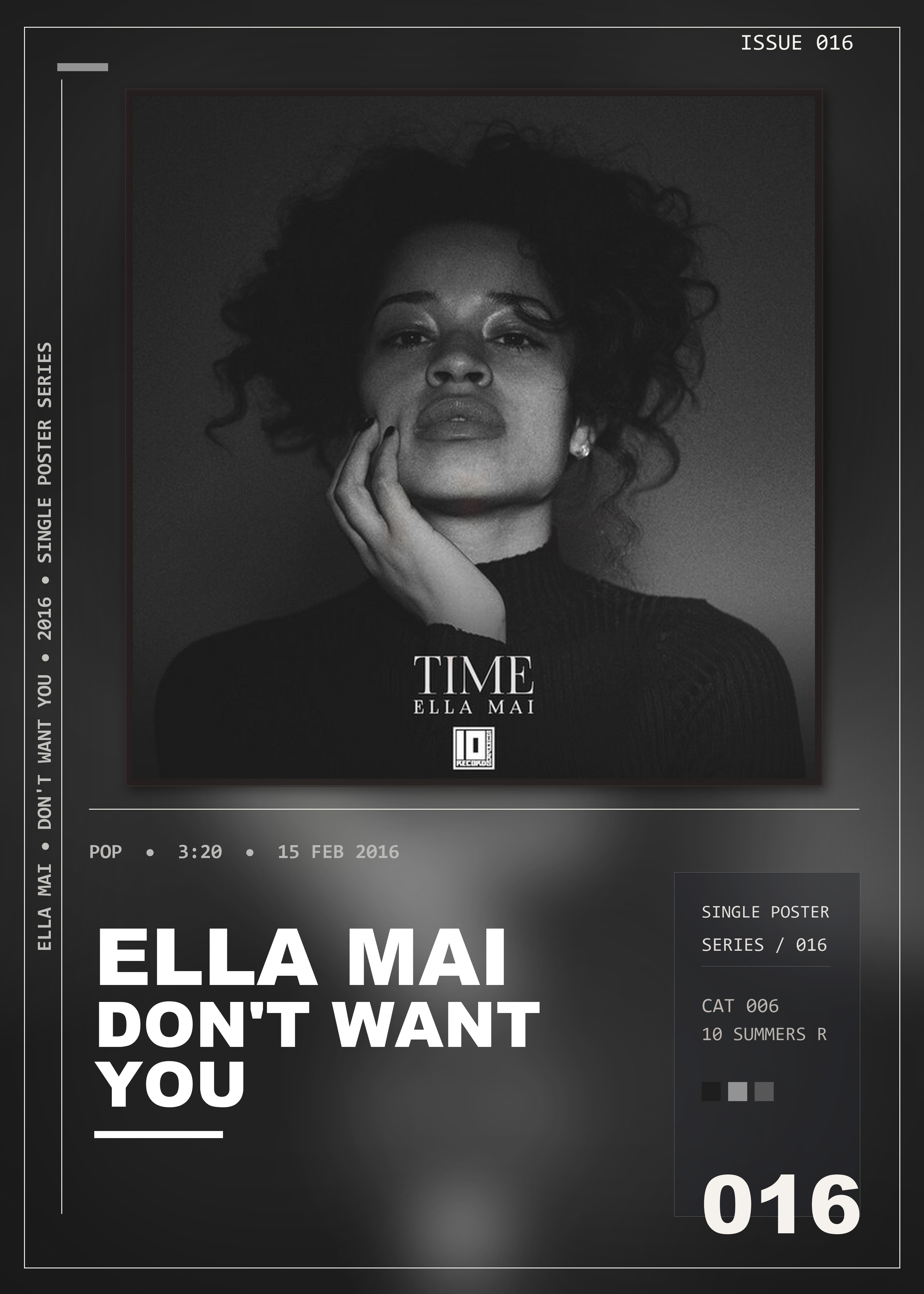 Music poster: Ella Mai - Dont Want You