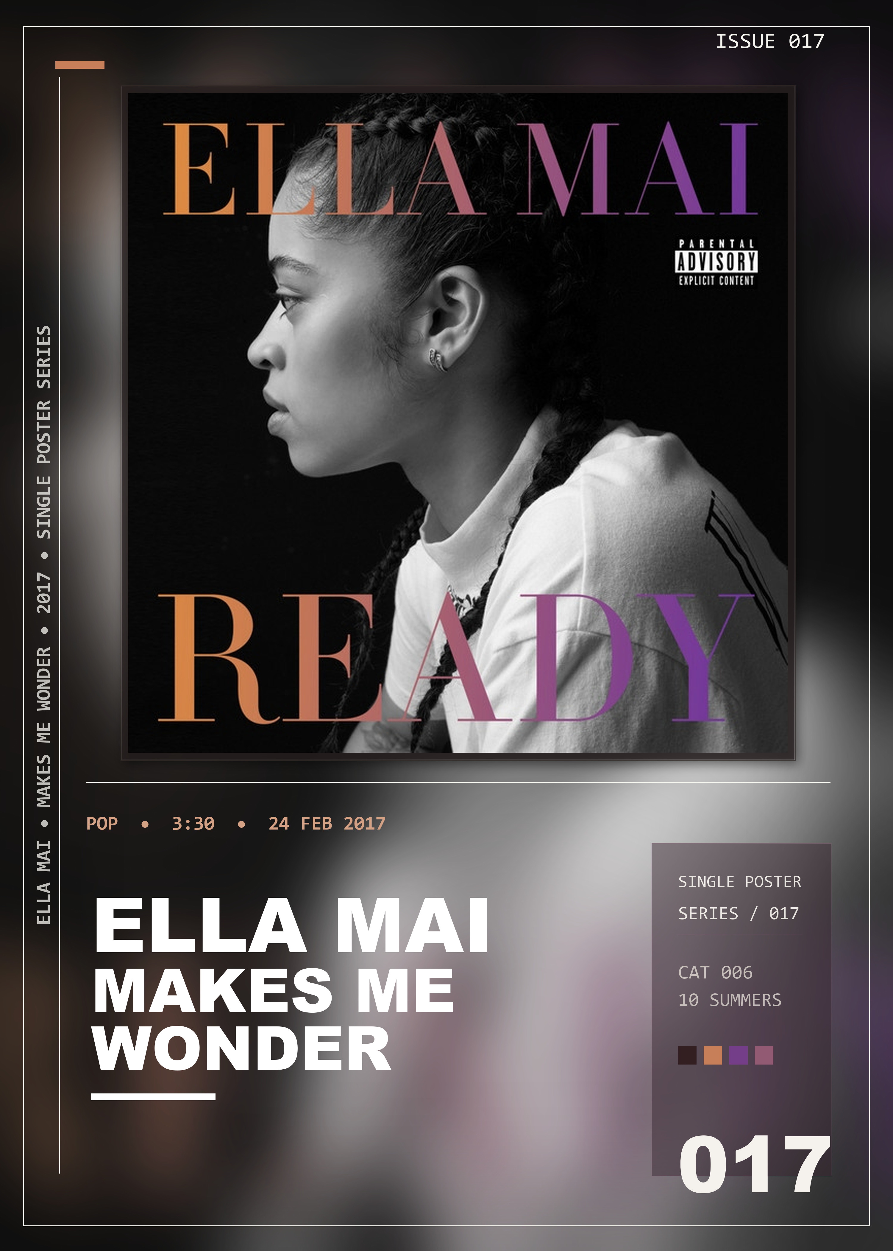Music poster: Ella Mai - Makes Me Wonder
