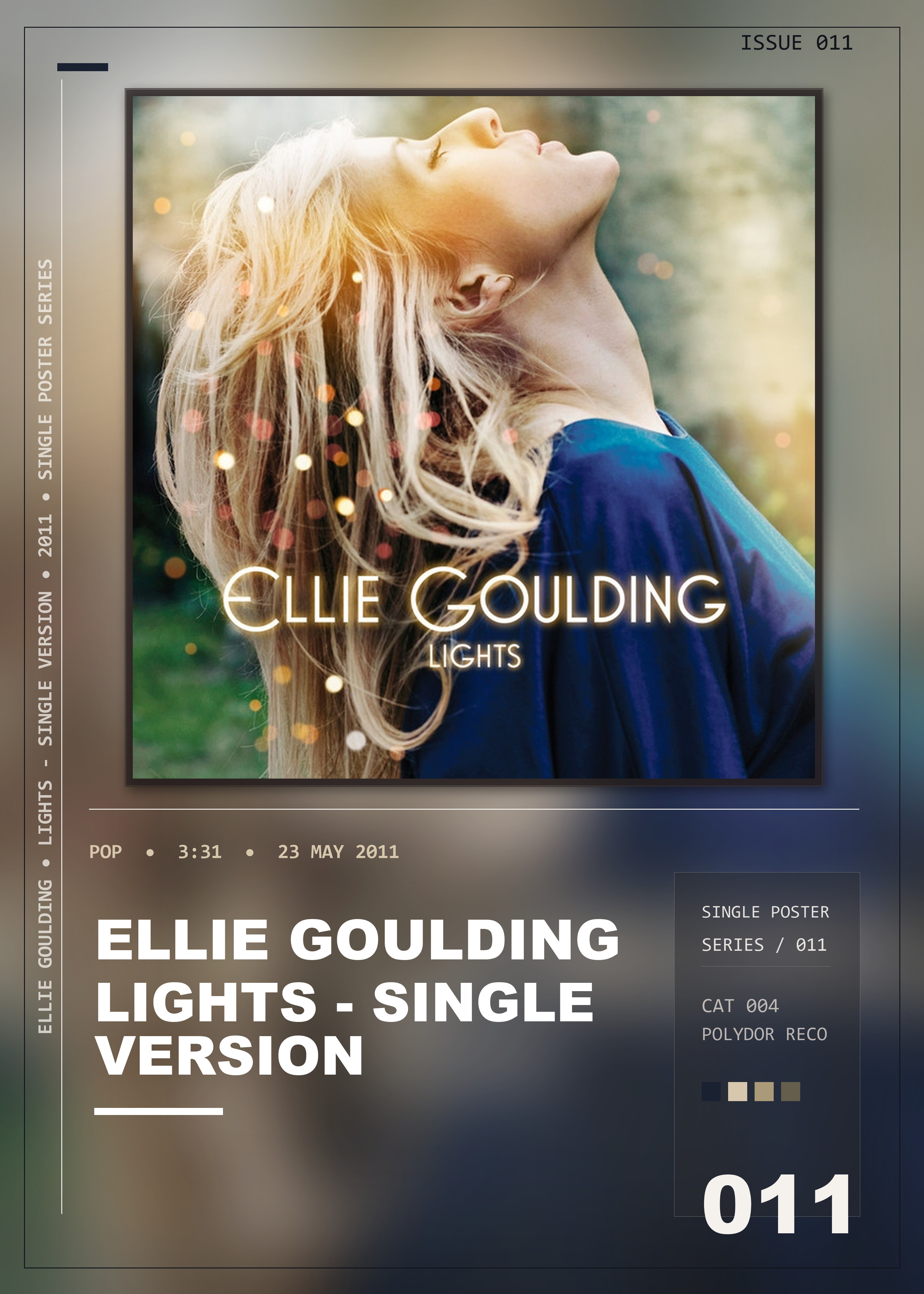 Music poster: Ellie Goulding - Lights - Single Version