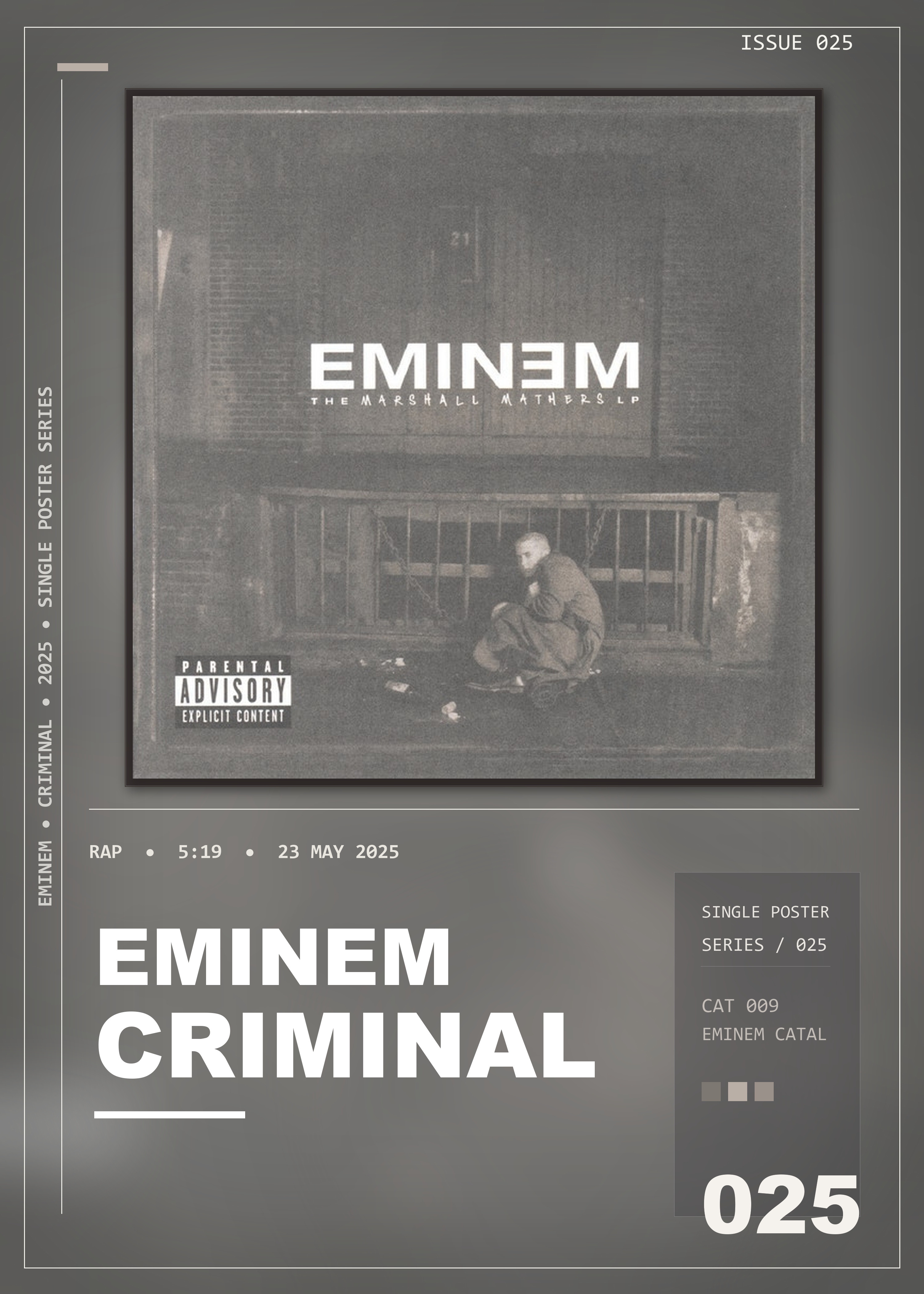 Music poster: Eminem - Criminal