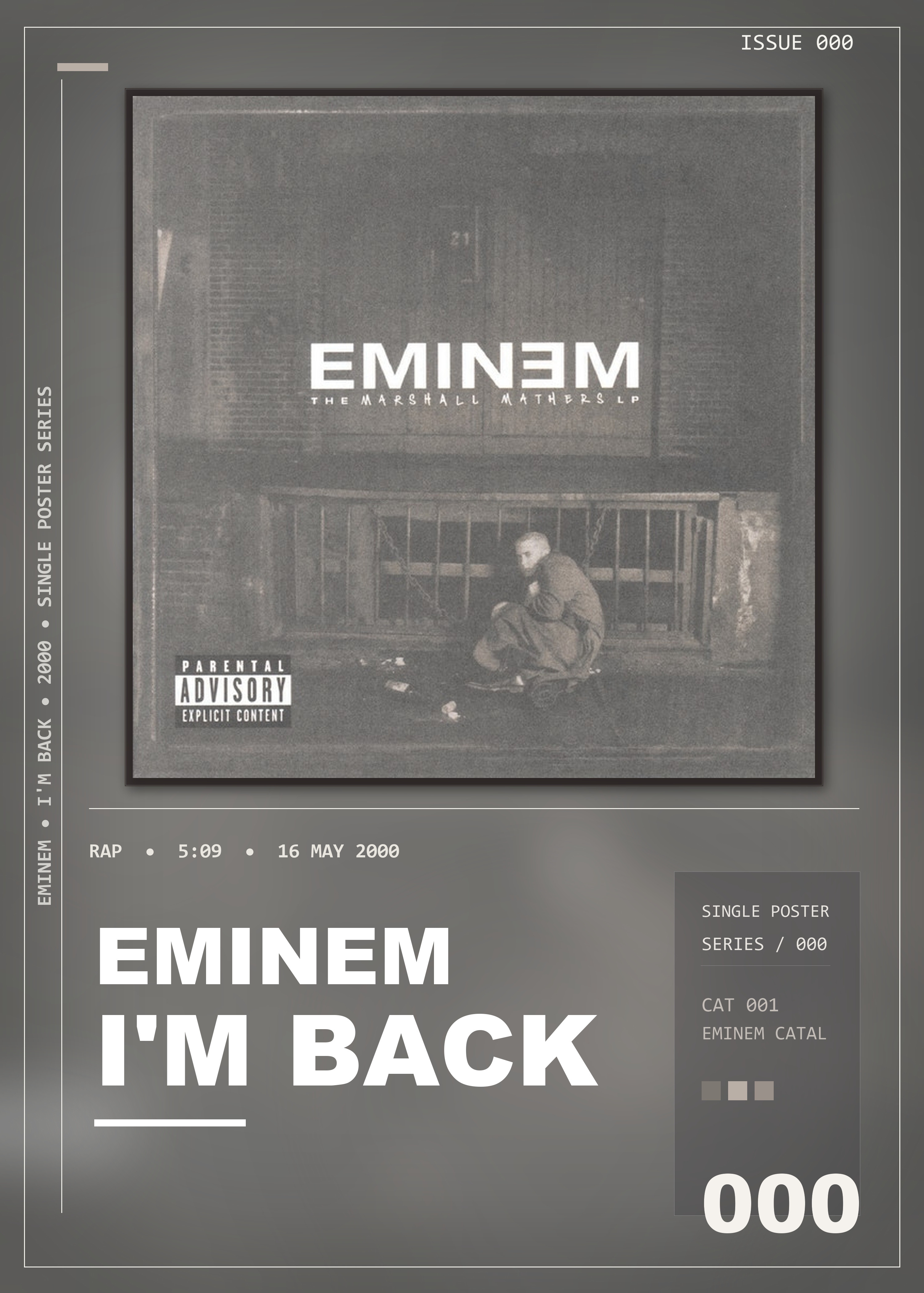 Music poster: Eminem - Im Back