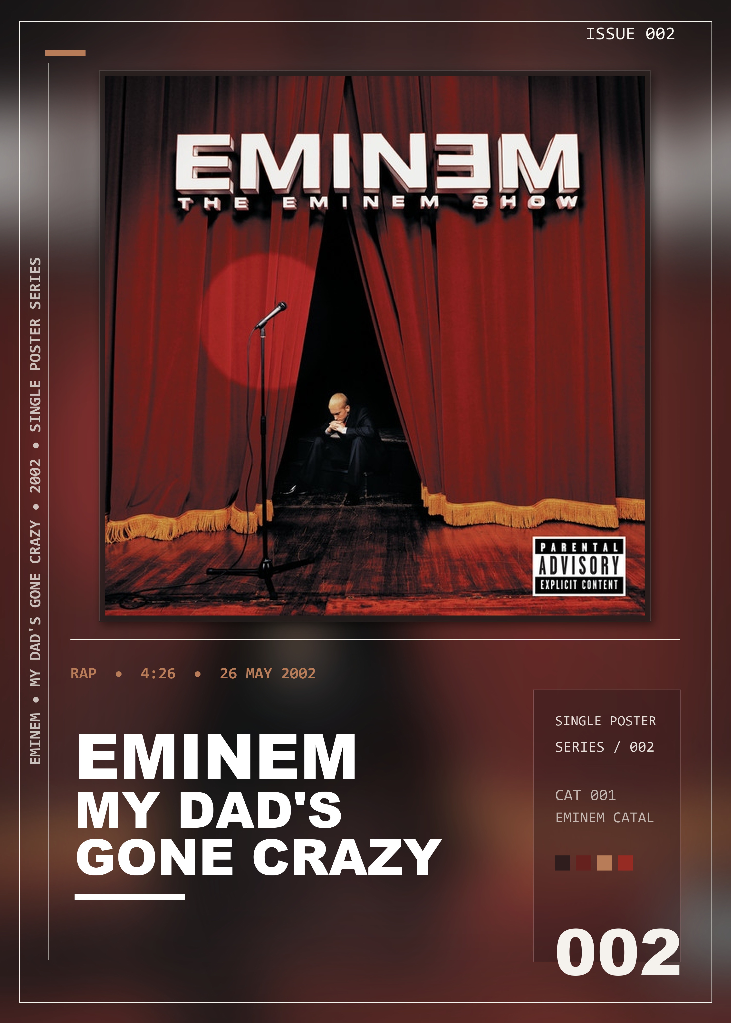 Music poster: Eminem - My Dads Gone Crazy