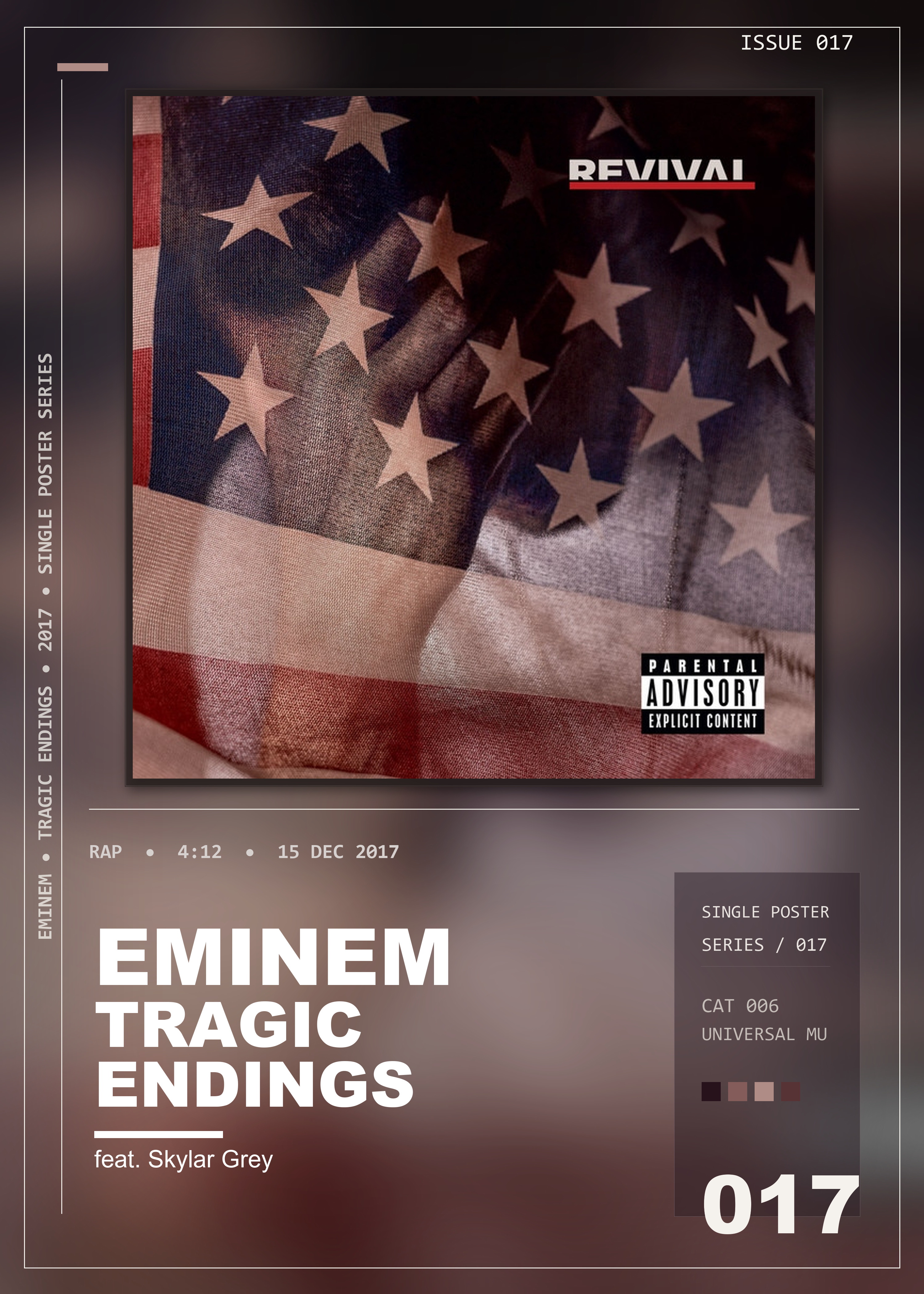 Music poster: Eminem - Tragic Endings feat Skylar Grey