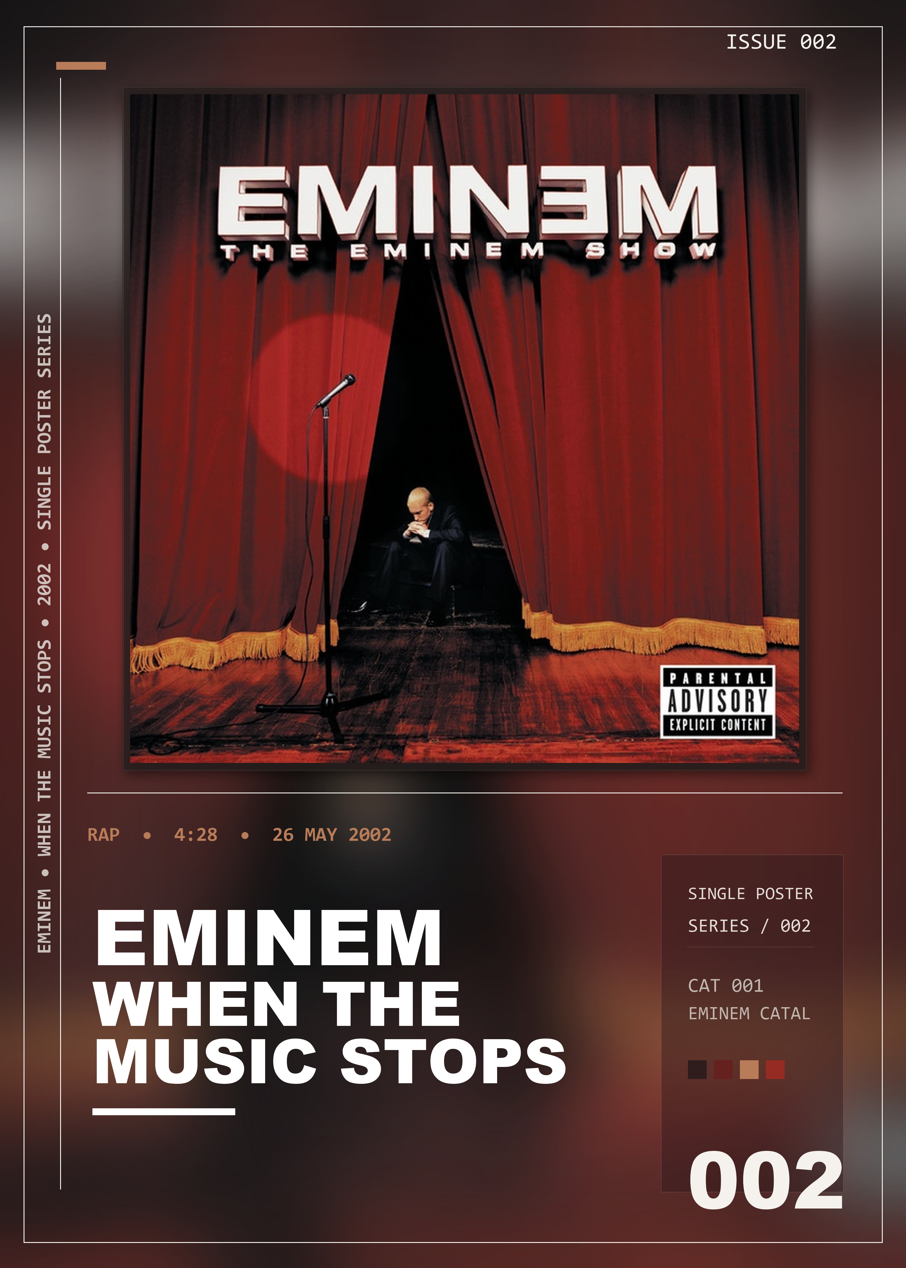 Music poster: Eminem - When The Music Stops