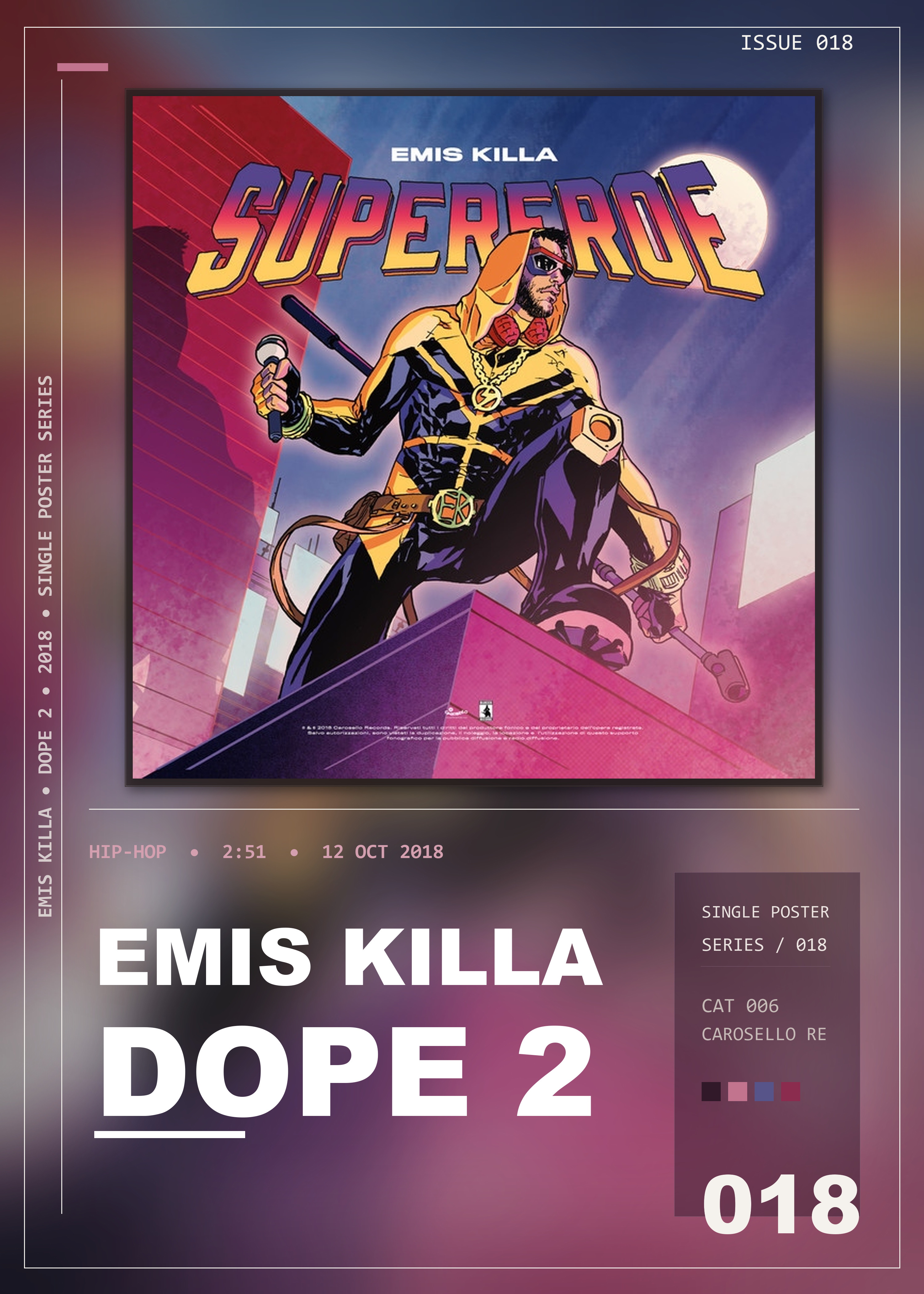 Music poster: Emis Killa - Dope 2