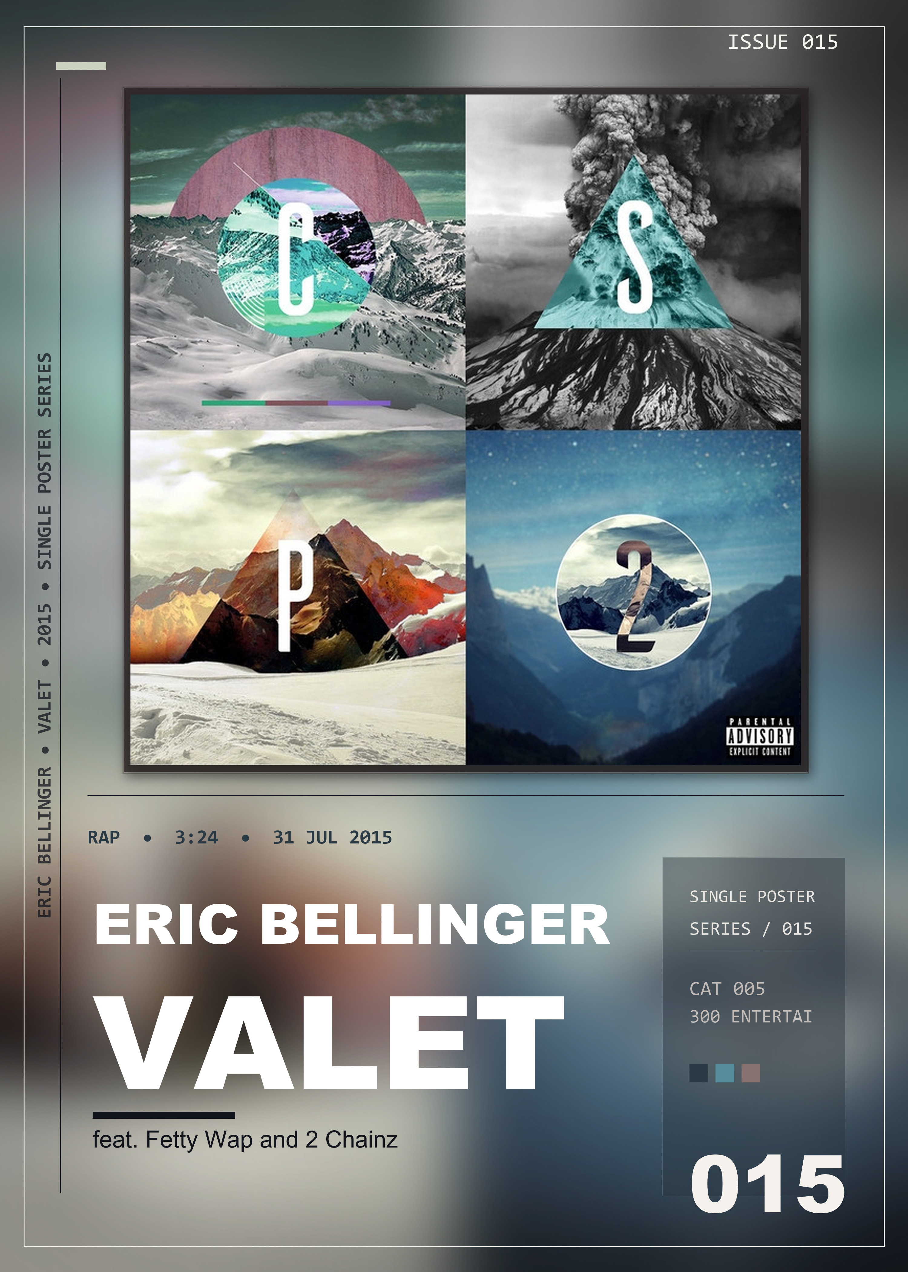 Music poster: Eric Bellinger - Valet feat Fetty Wap and 2 Chainz