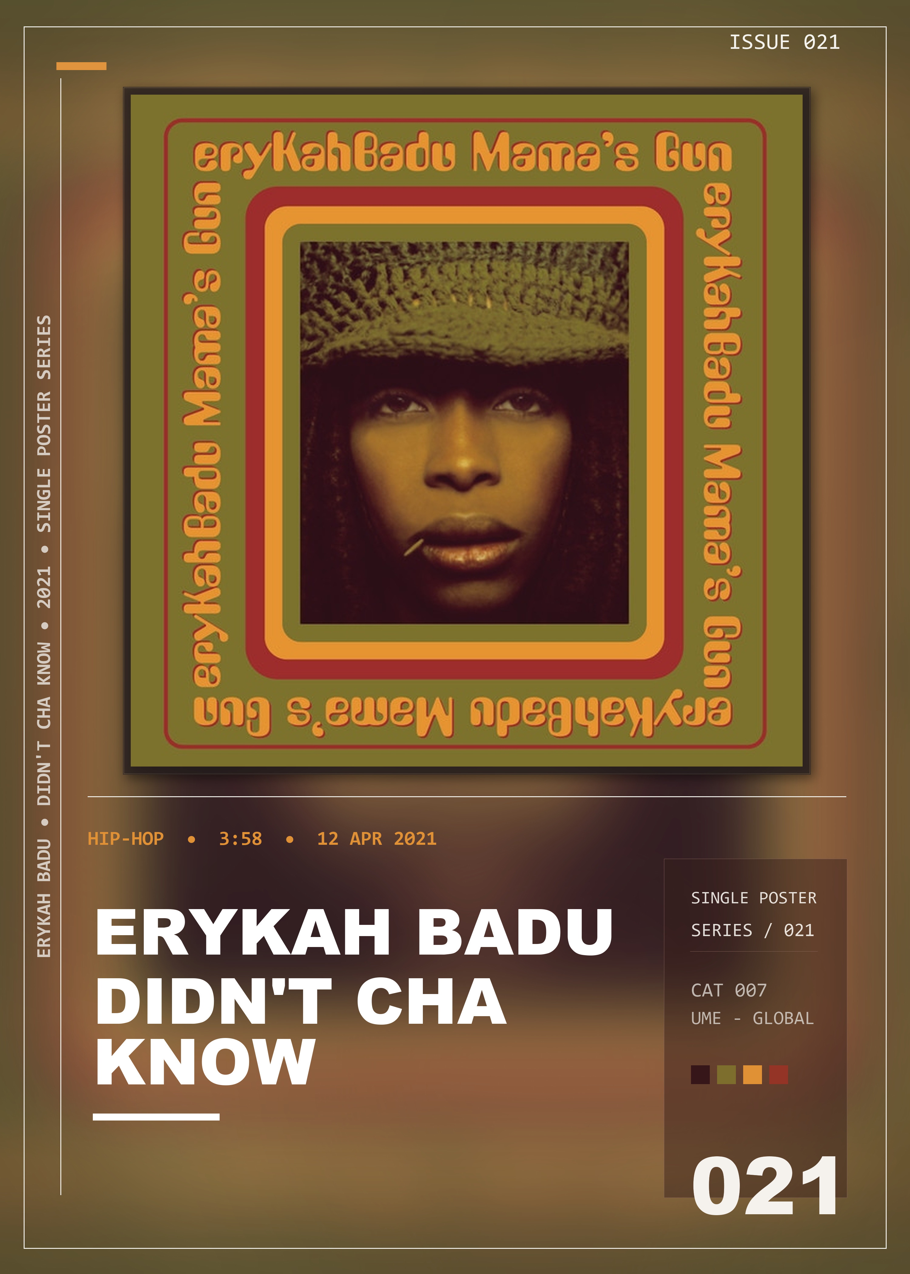 Music poster: Erykah Badu - Didnt Cha Know
