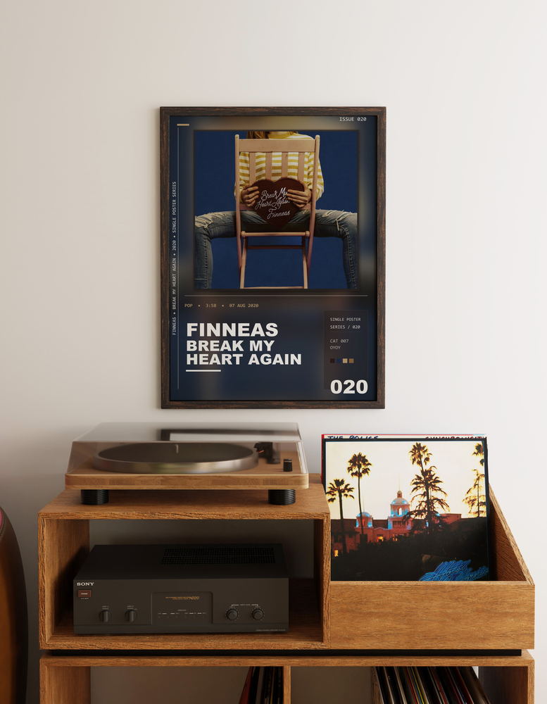 Music poster: FINNEAS - Break My Heart Again