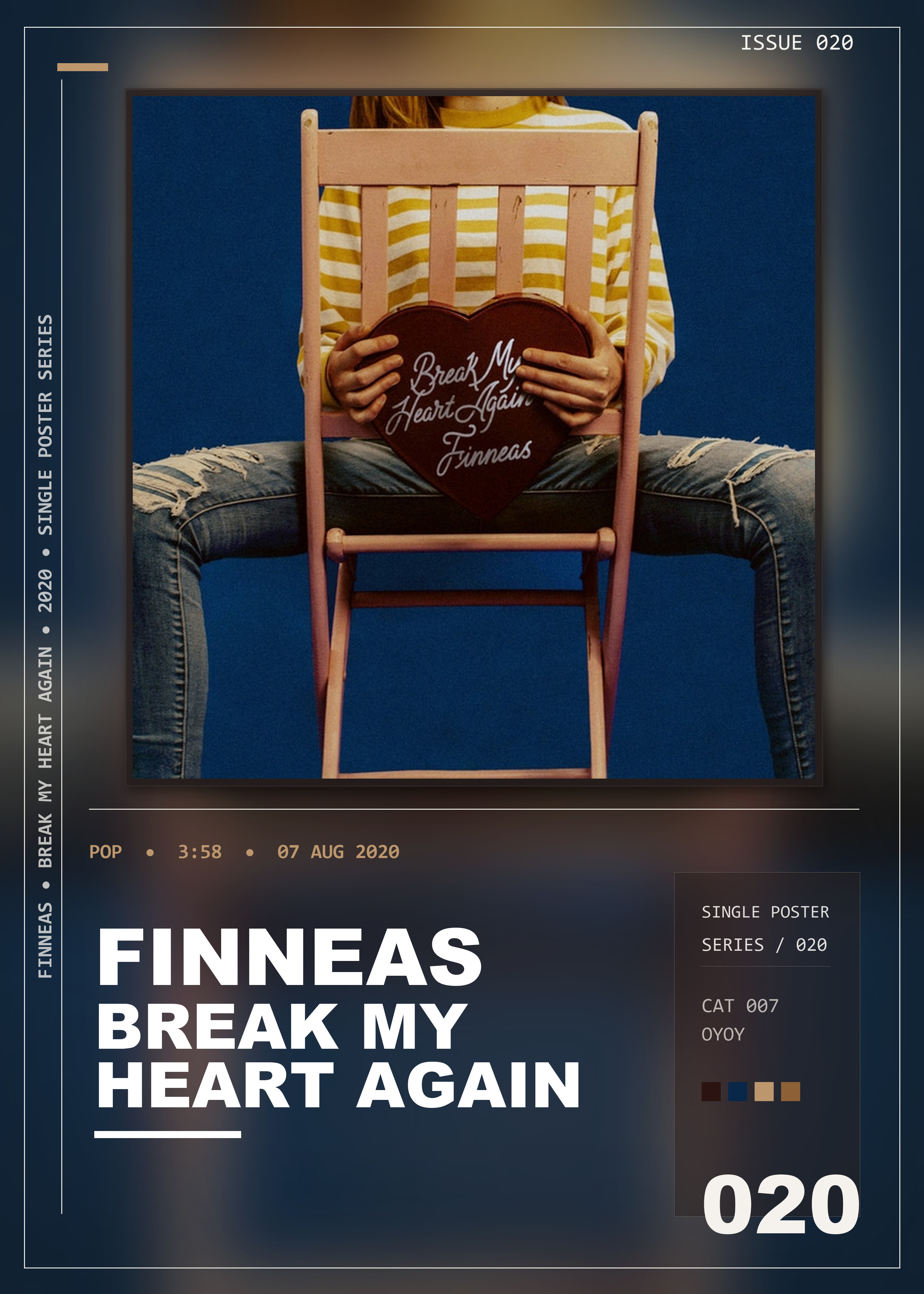 Music poster: FINNEAS - Break My Heart Again